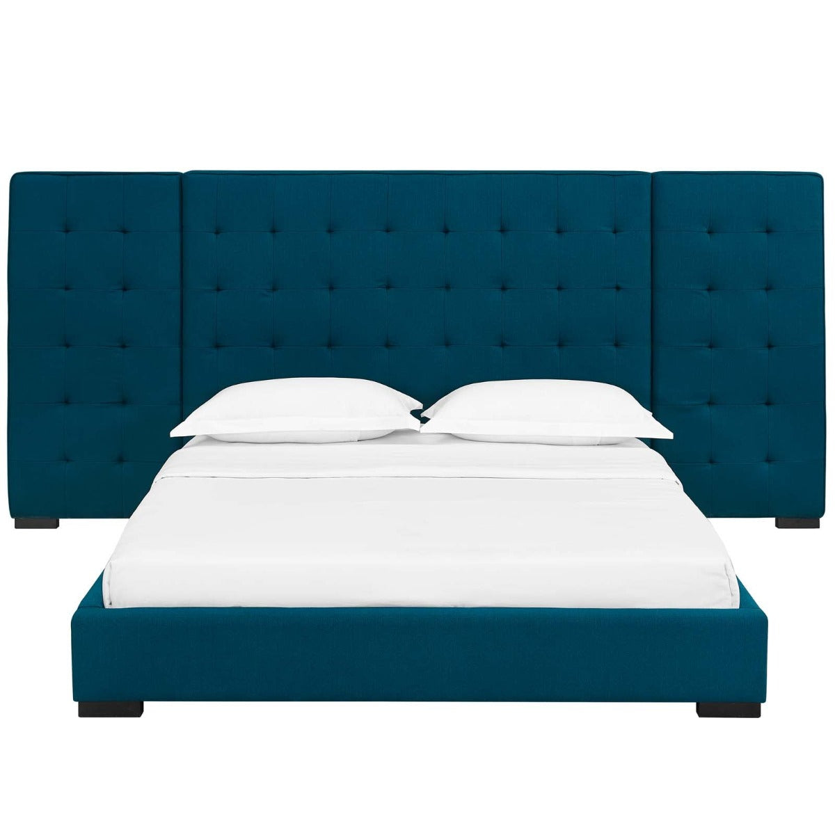 Modway Sierra Upholstered Fabric Platform Bed, Queen