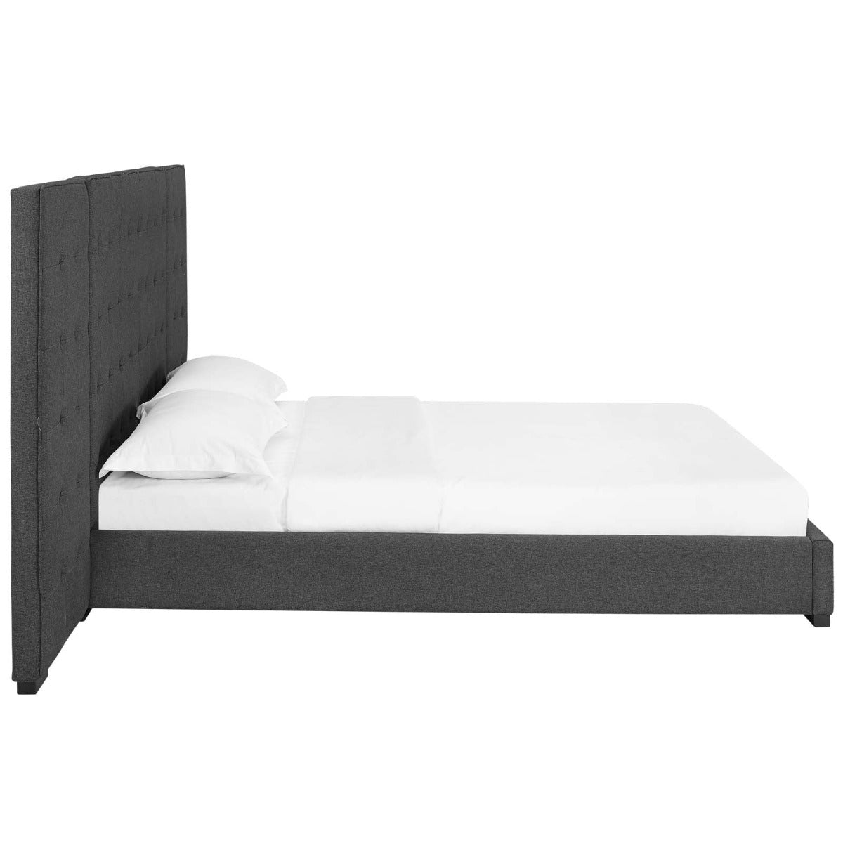 Modway Sierra Upholstered Fabric Platform Bed, Queen