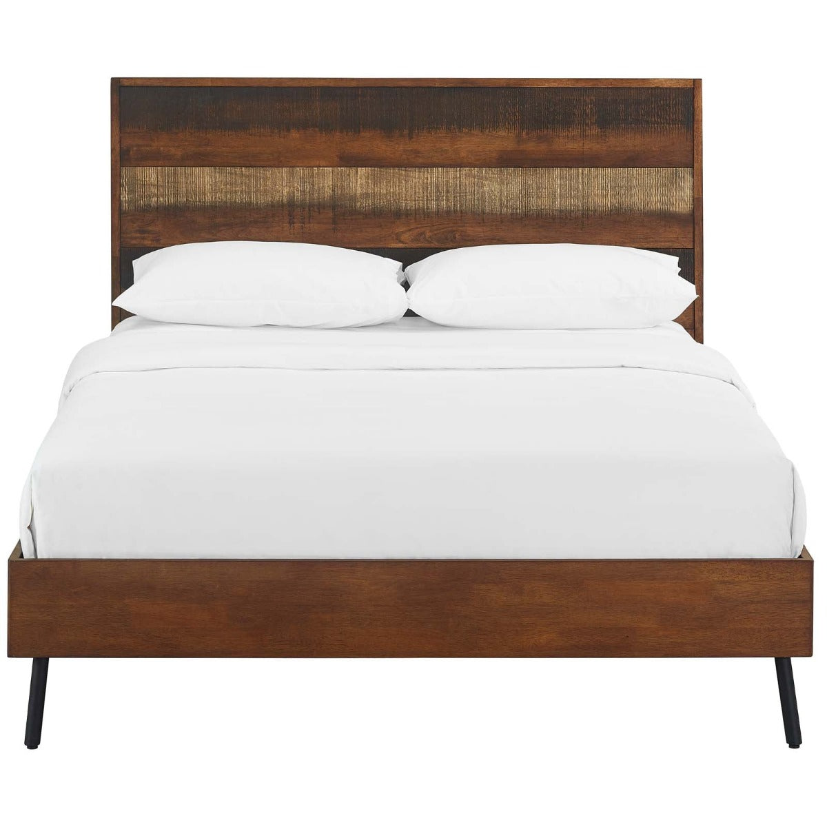 Modway Arwen Rustic Wood Bed, Queen