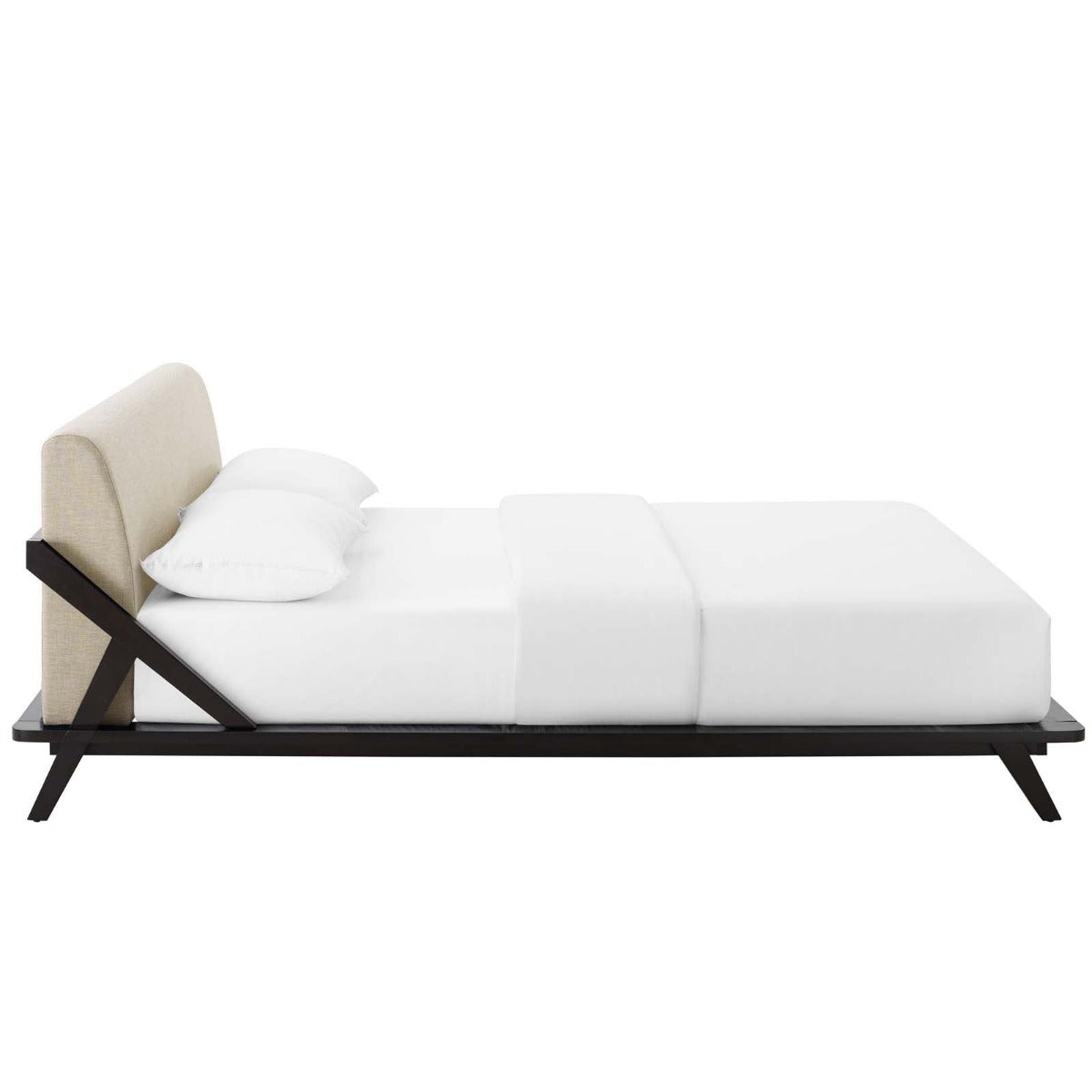 Modway Luella Upholstered Fabric Platform Bed, Queen