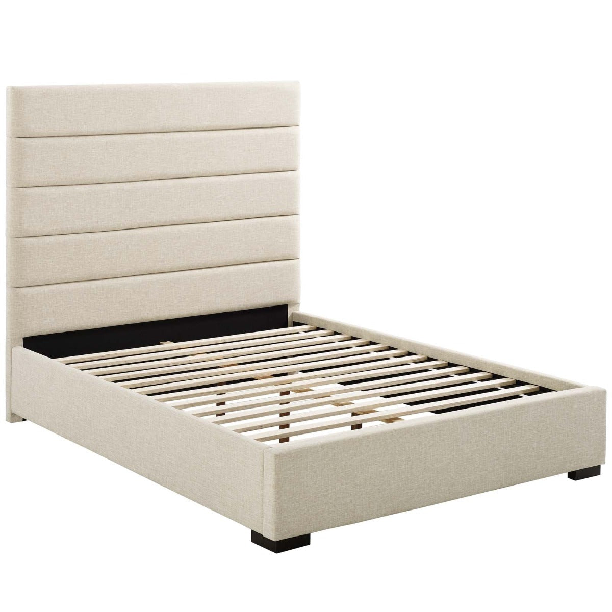 Modway Genevieve Upholstered Fabric Platform Bed, Queen