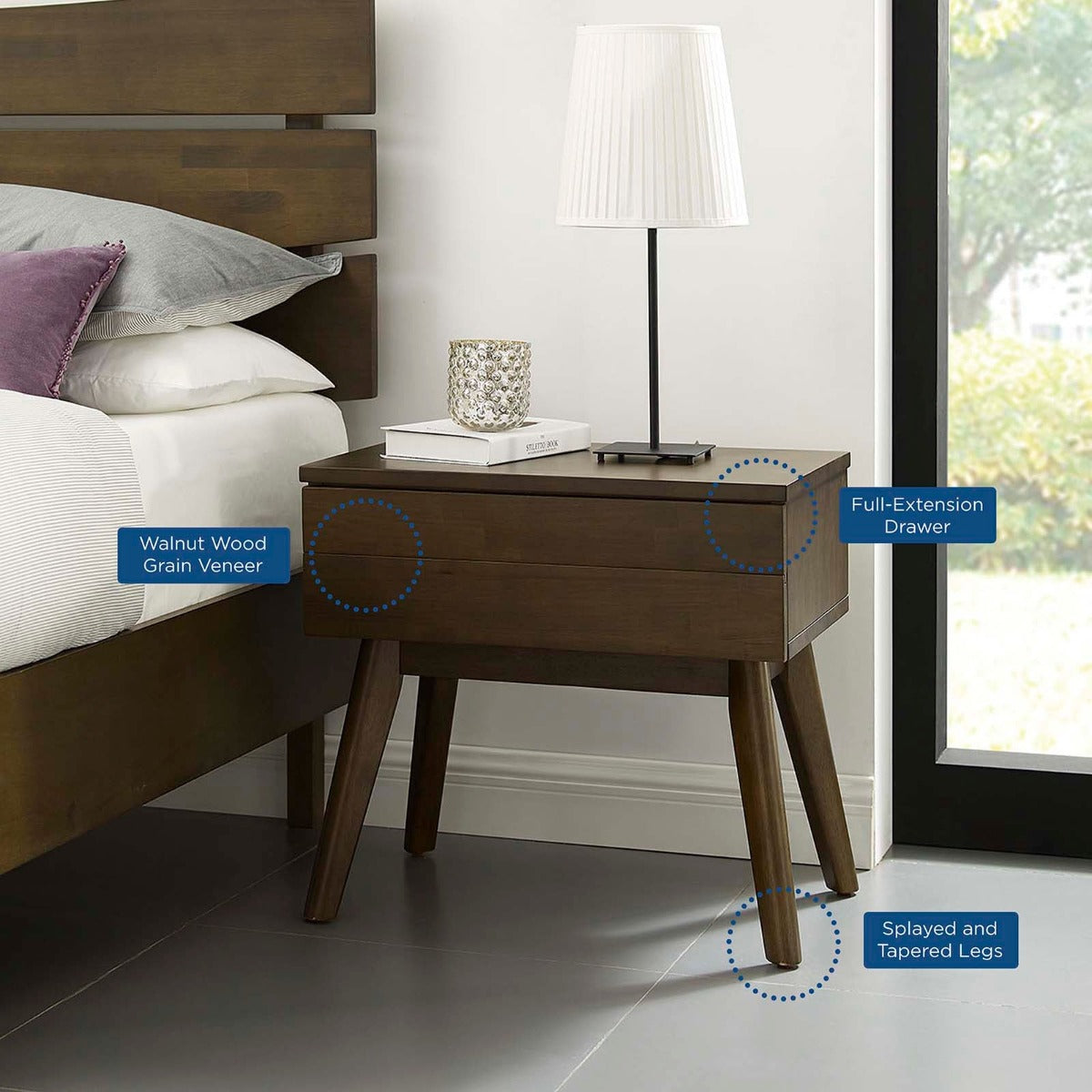 Modway Everly Wood Nightstand
