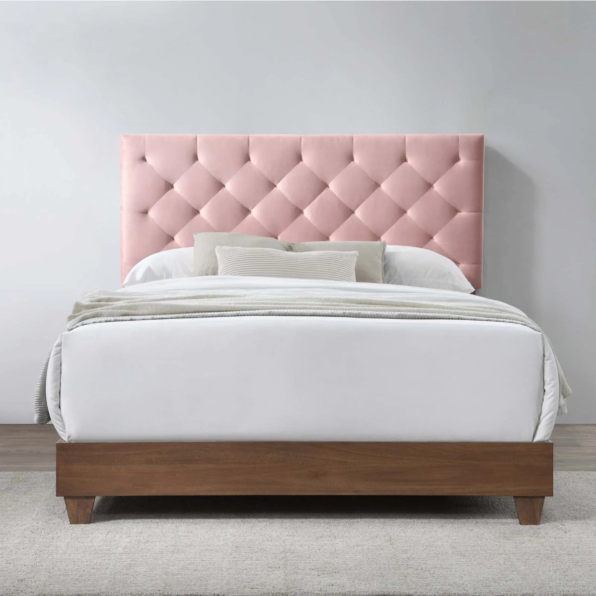 Modway Rhiannon Diamond Tufted Upholstered Performance Velvet Bed, Queen