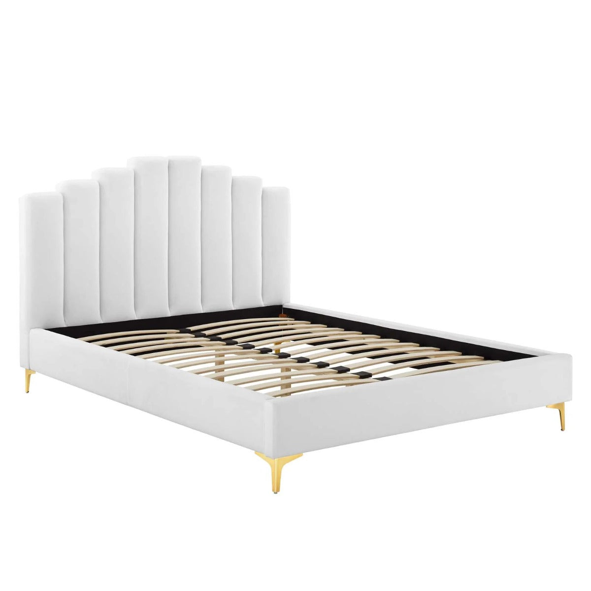 Modway Olivia Performance Velvet Platform Bed, Queen