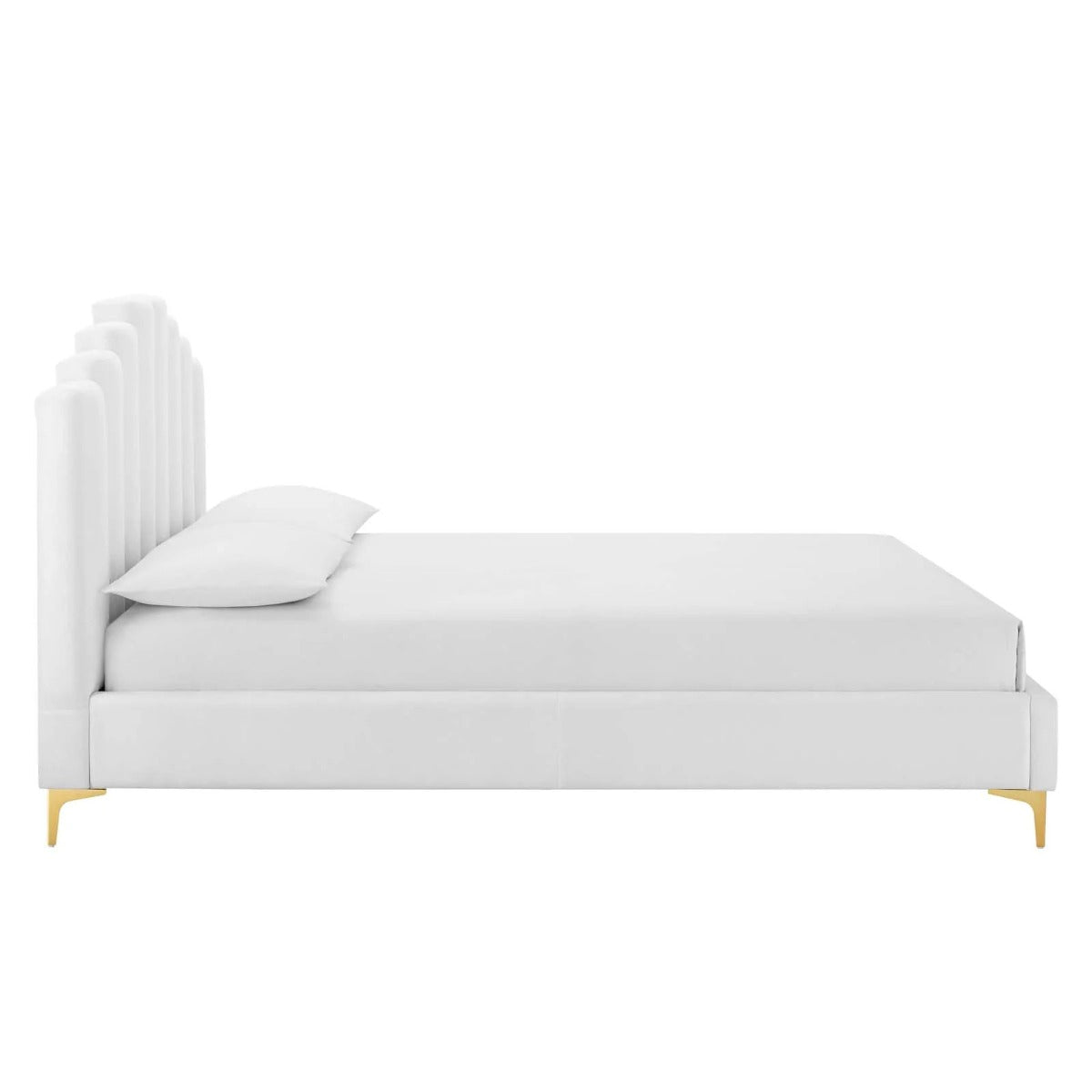Modway Olivia Performance Velvet Platform Bed, Queen
