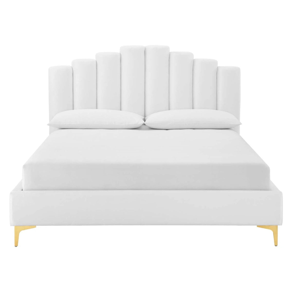 Modway Olivia Performance Velvet Platform Bed, Queen