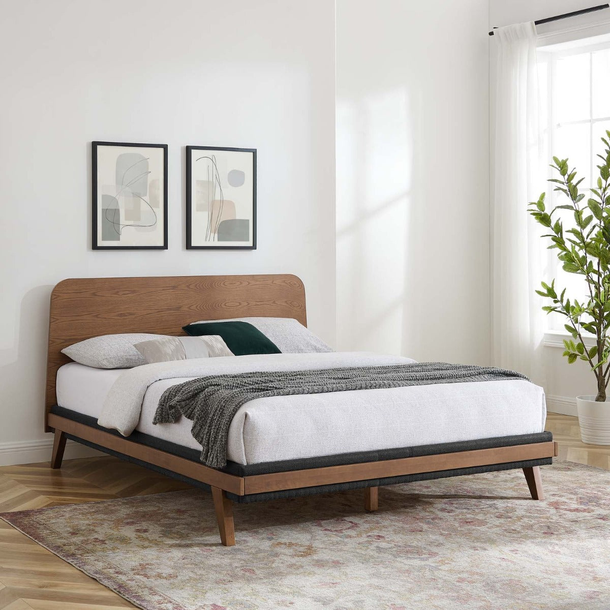 Modway Dylan Platform Bed, Queen Size