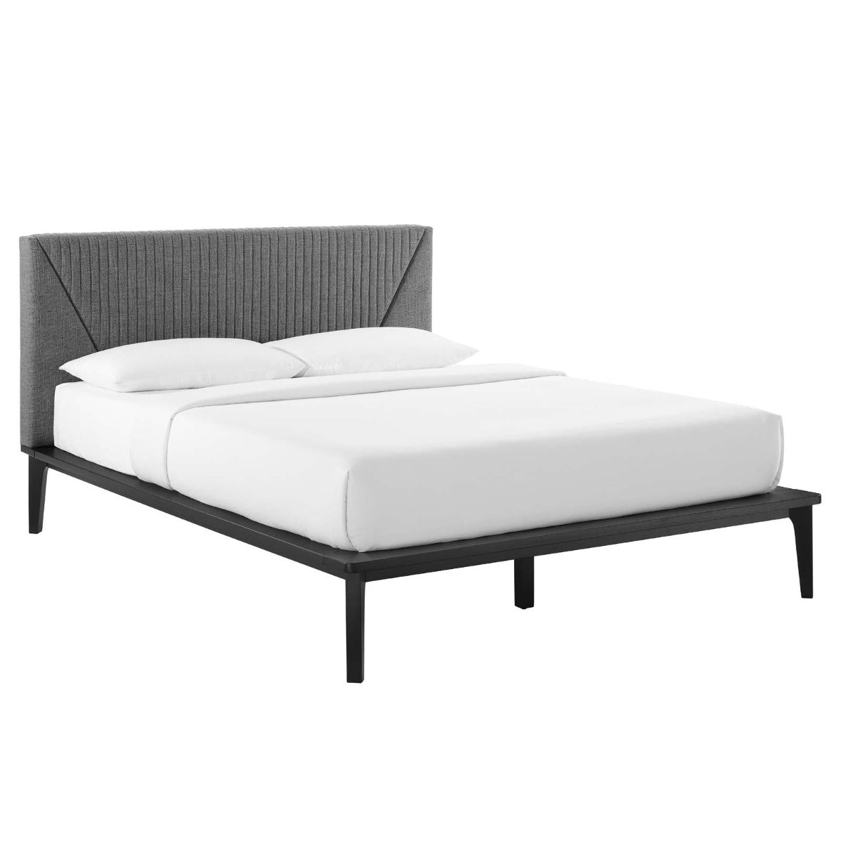 Modway Dakota 5 Piece Modern, Upholstered Bedroom Set