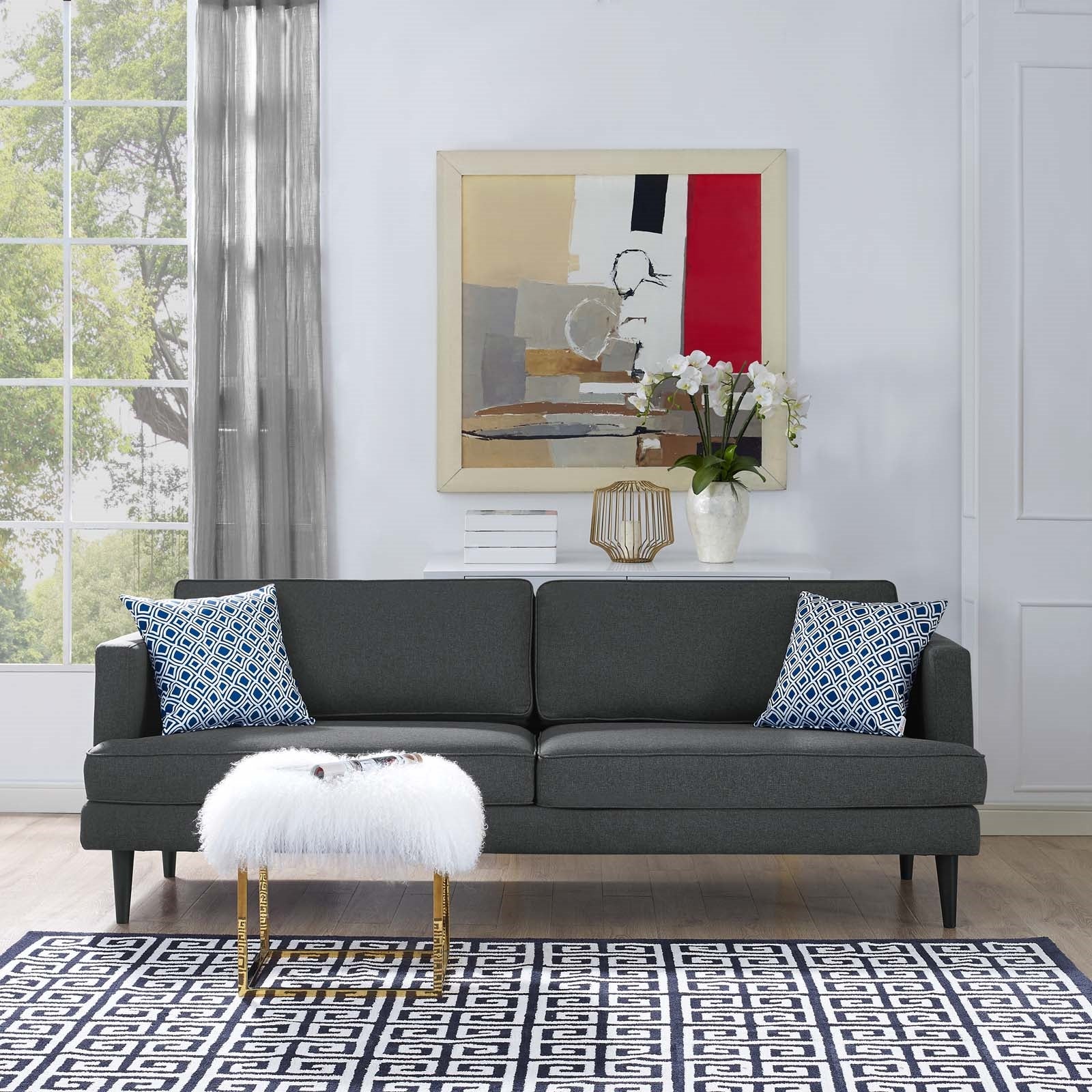 Modway Agile Upholstered Fabric Sofa
