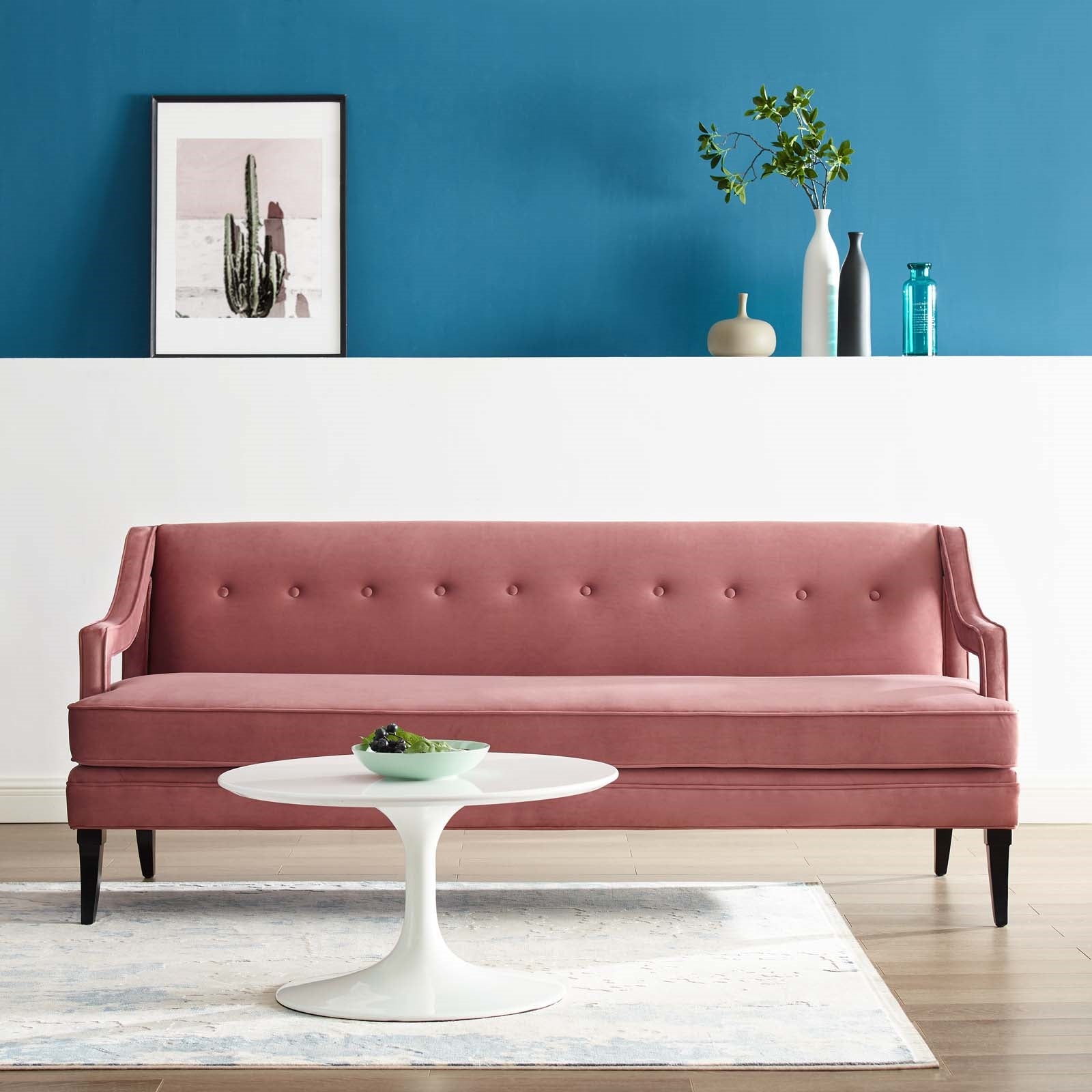 Modway Concur Button Tufted Performance Velvet Sofa