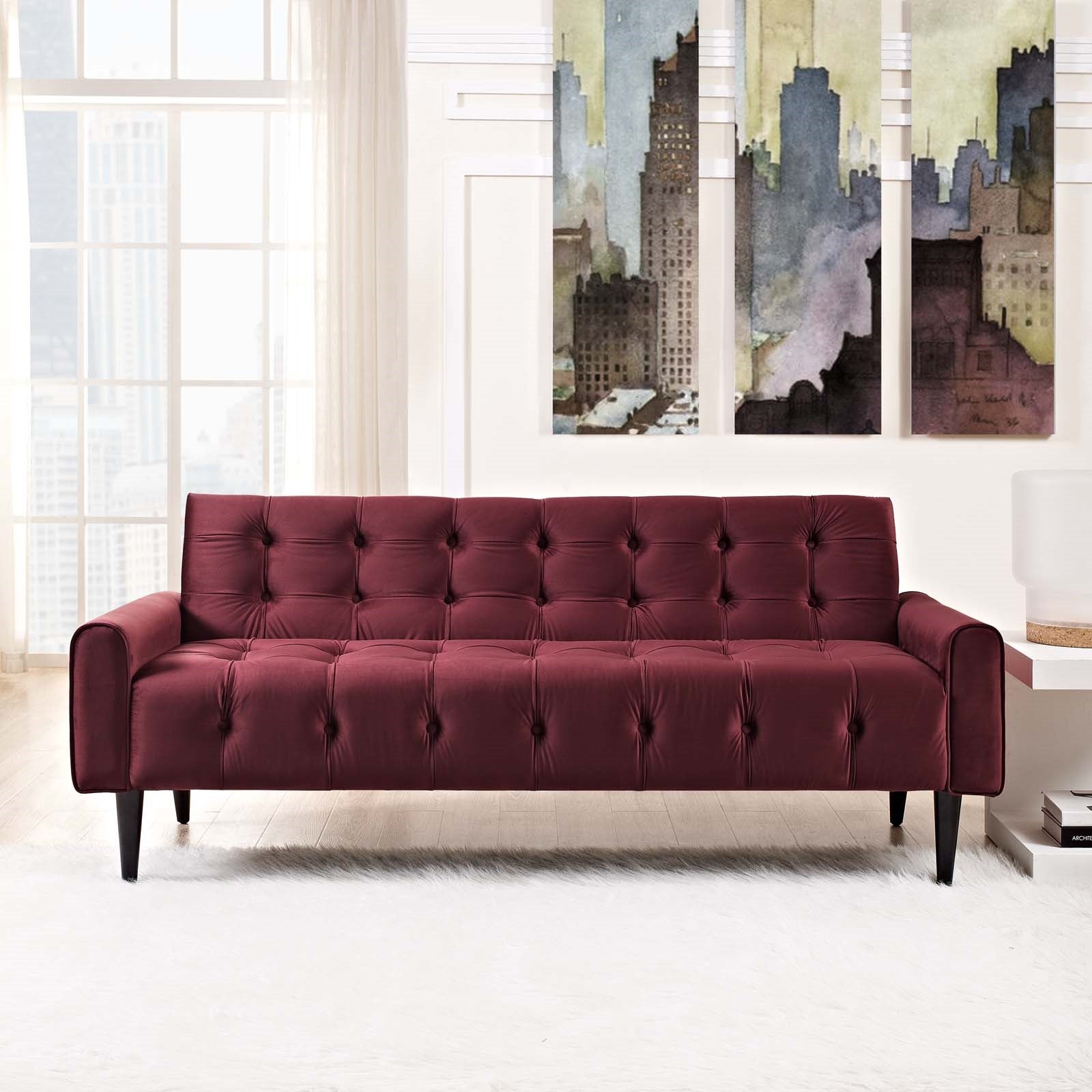 Modway Delve Performance Velvet Sofa