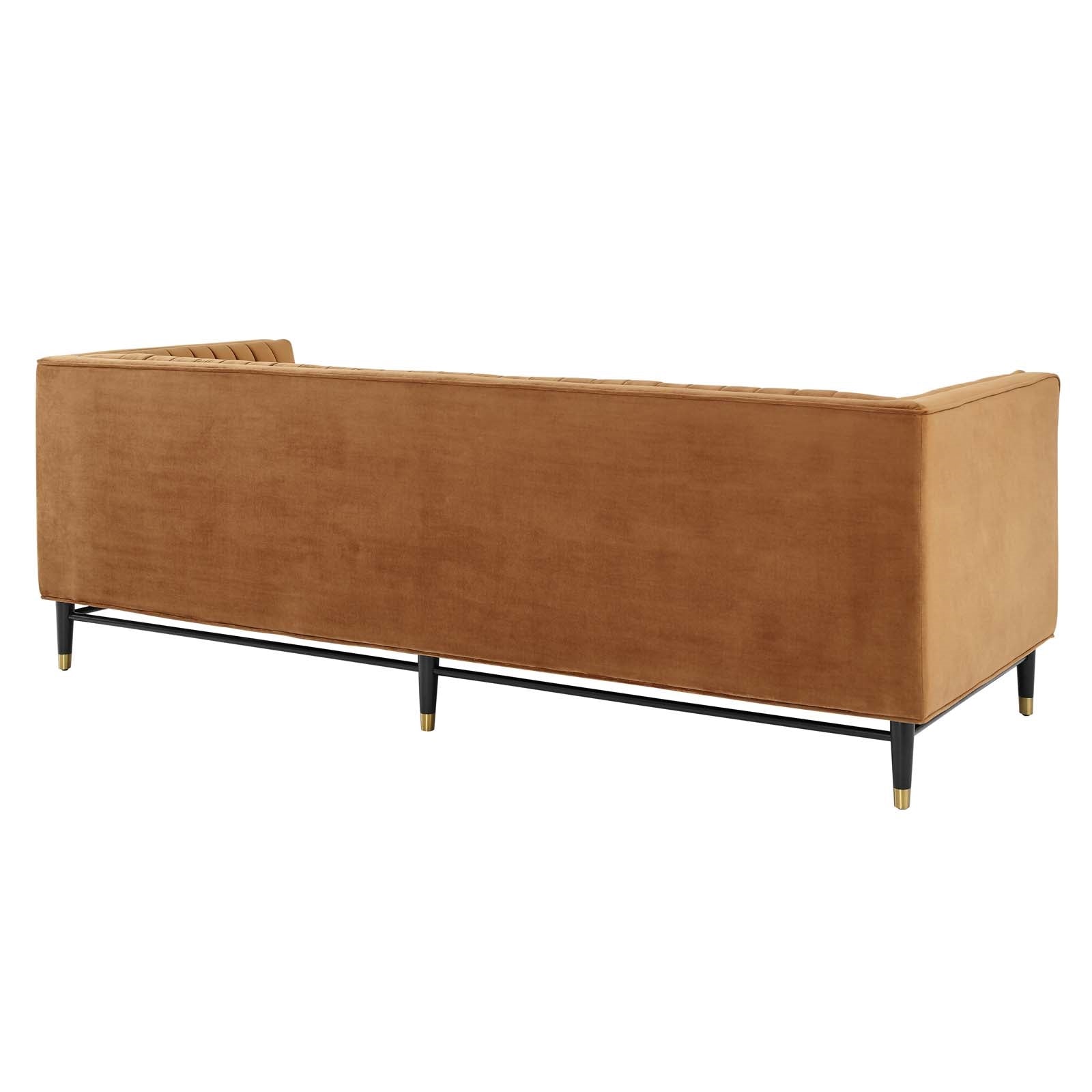 Modway Devote Channel Tufted Performance Velvet Sofa