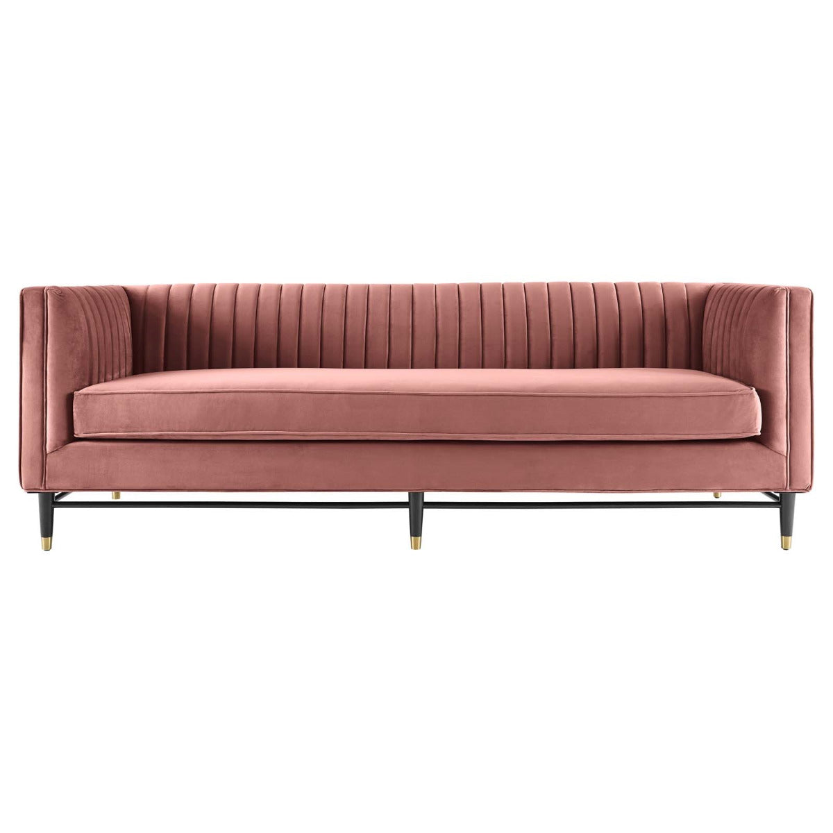Modway Devote Channel Tufted Performance Velvet Sofa
