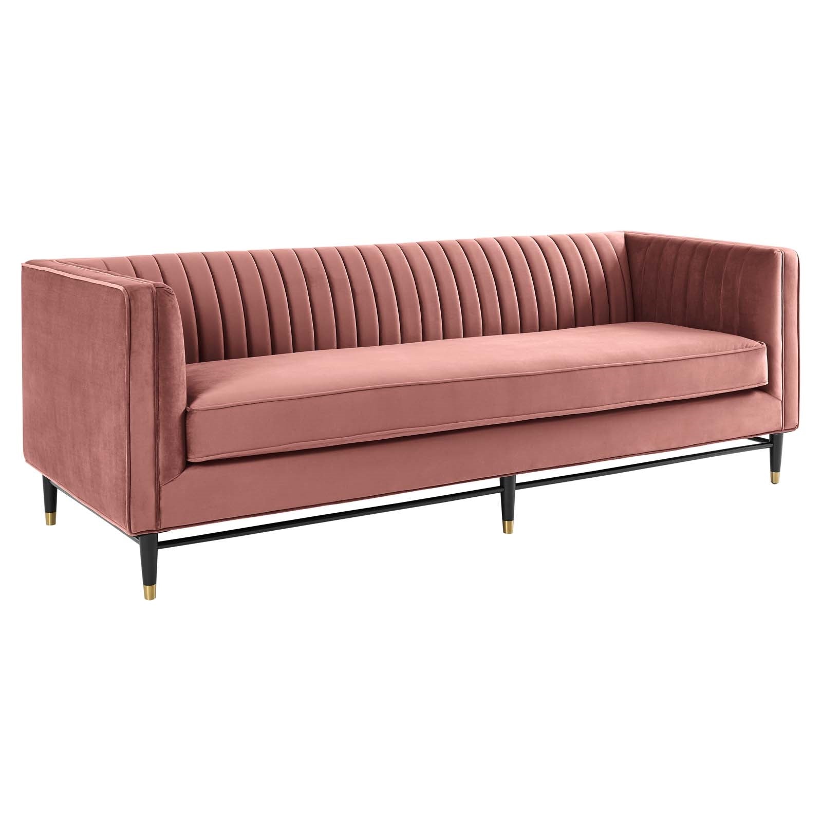 Modway Devote Channel Tufted Performance Velvet Sofa