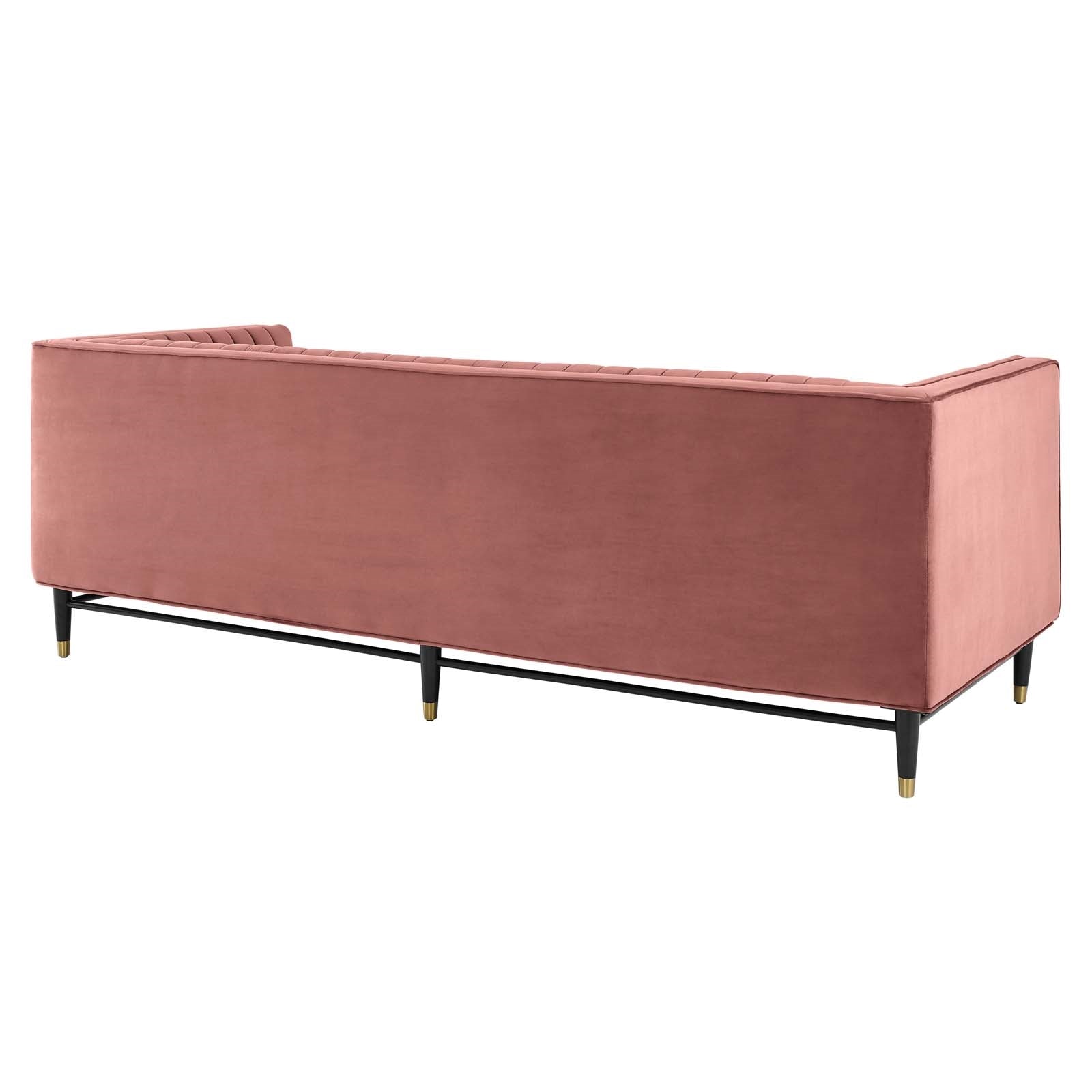 Modway Devote Channel Tufted Performance Velvet Sofa