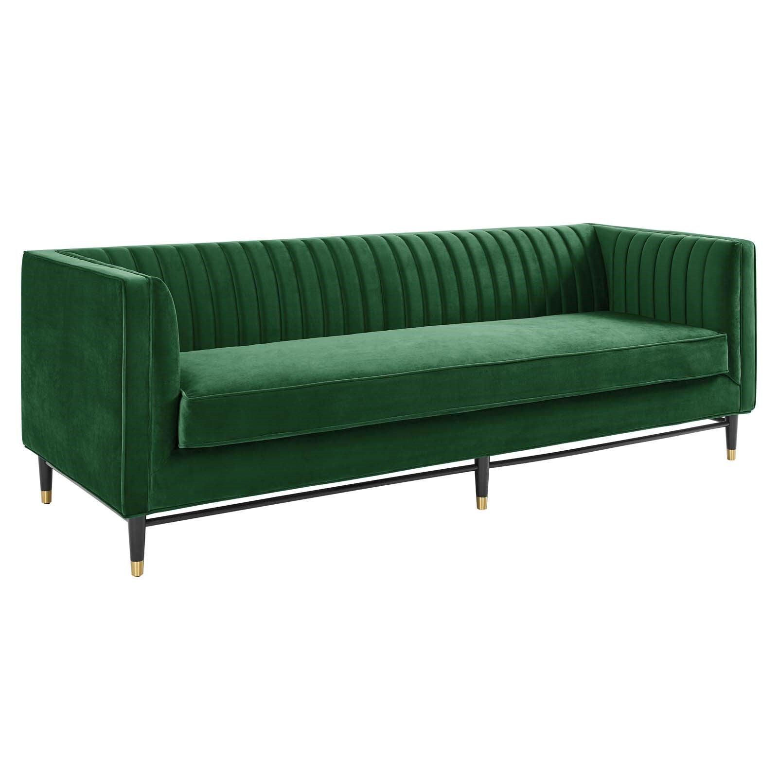 Modway Devote Channel Tufted Performance Velvet Sofa