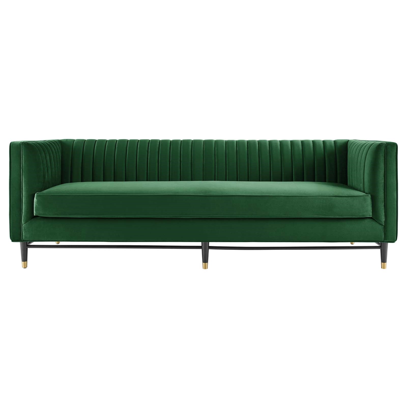 Modway Devote Channel Tufted Performance Velvet Sofa