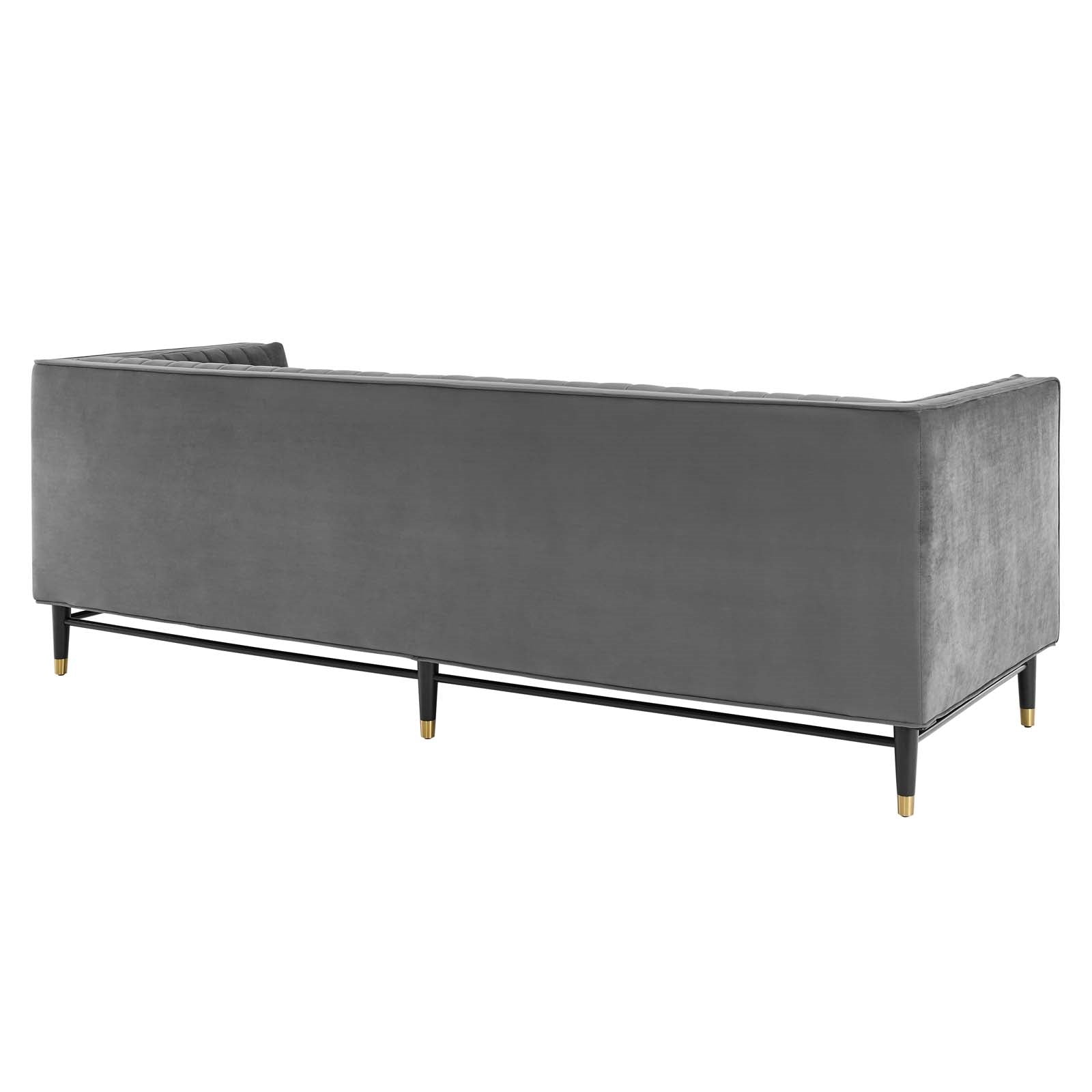 Modway Devote Channel Tufted Performance Velvet Sofa