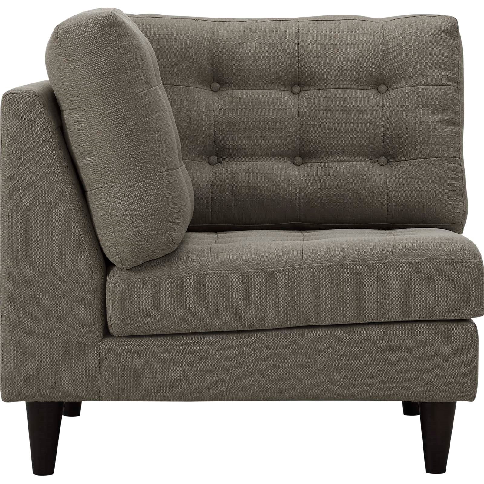 Modway Empress Upholstered Fabric Corner Sofa