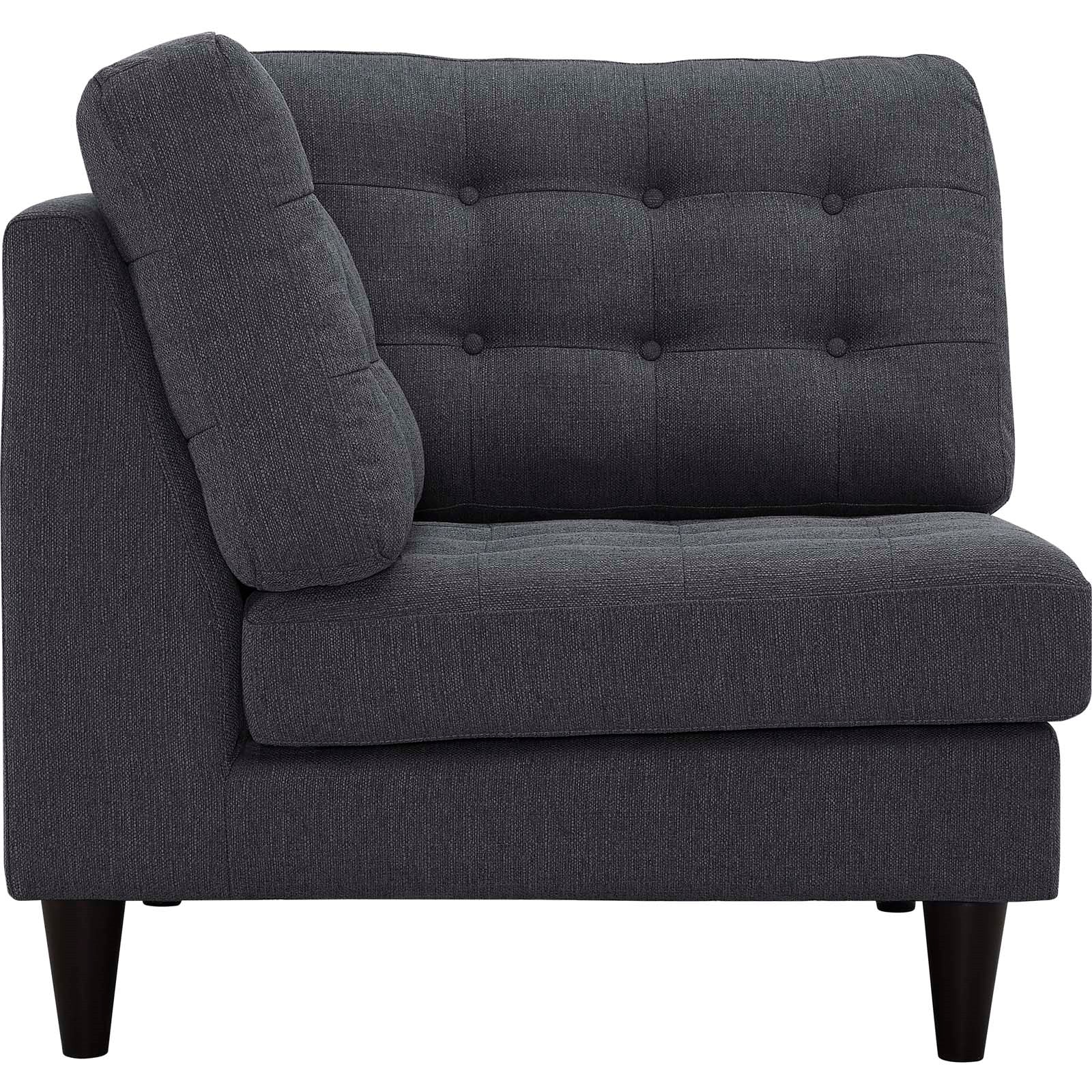 Modway Empress Upholstered Fabric Corner Sofa