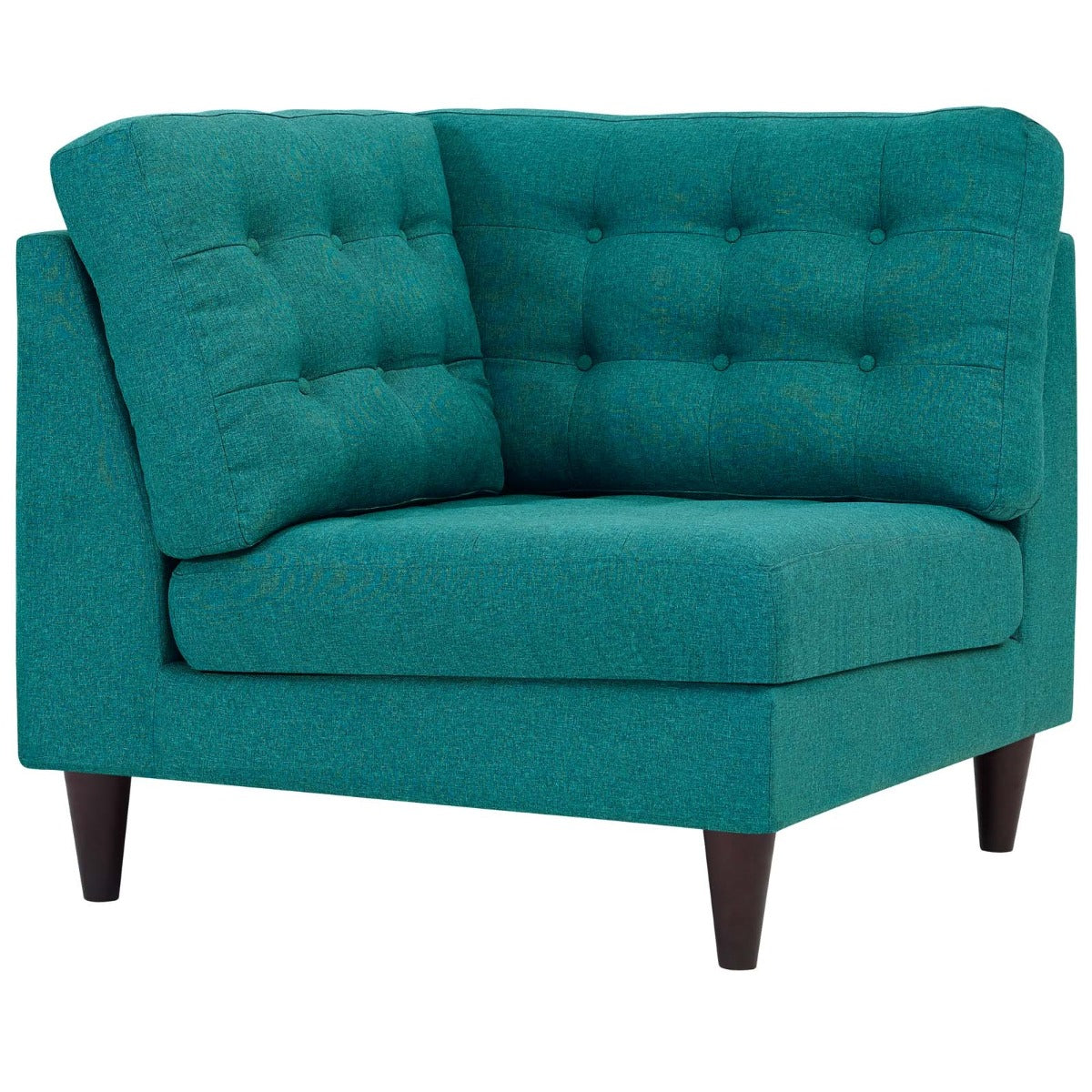 Modway Empress Upholstered Fabric Corner Sofa