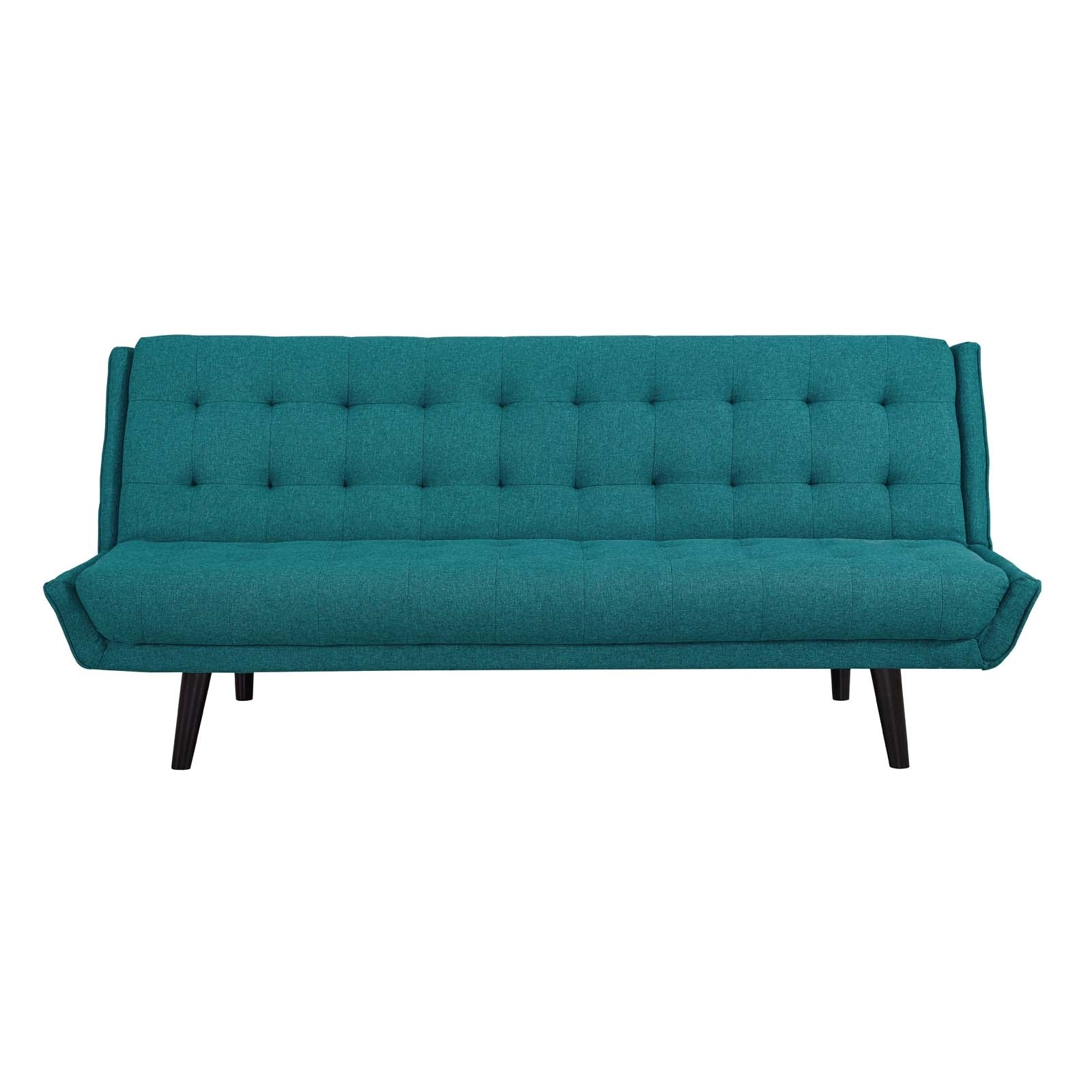 Modway Glance Tufted Convertible Fabric Sofa Bed