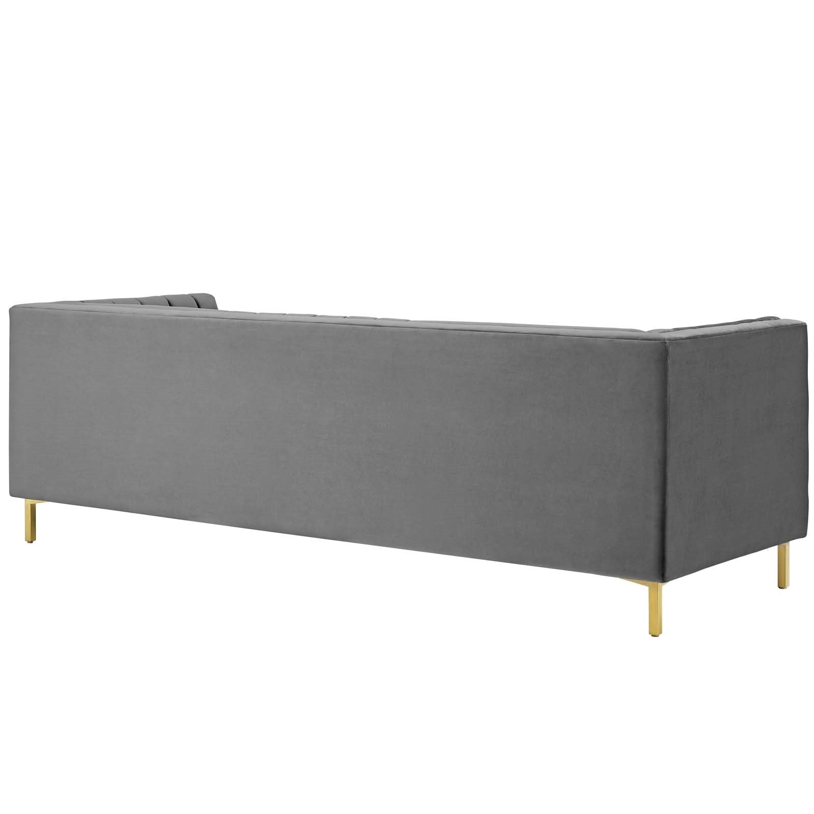 Modway Ingenuity Channel Tufted Performance Velvet Sofa
