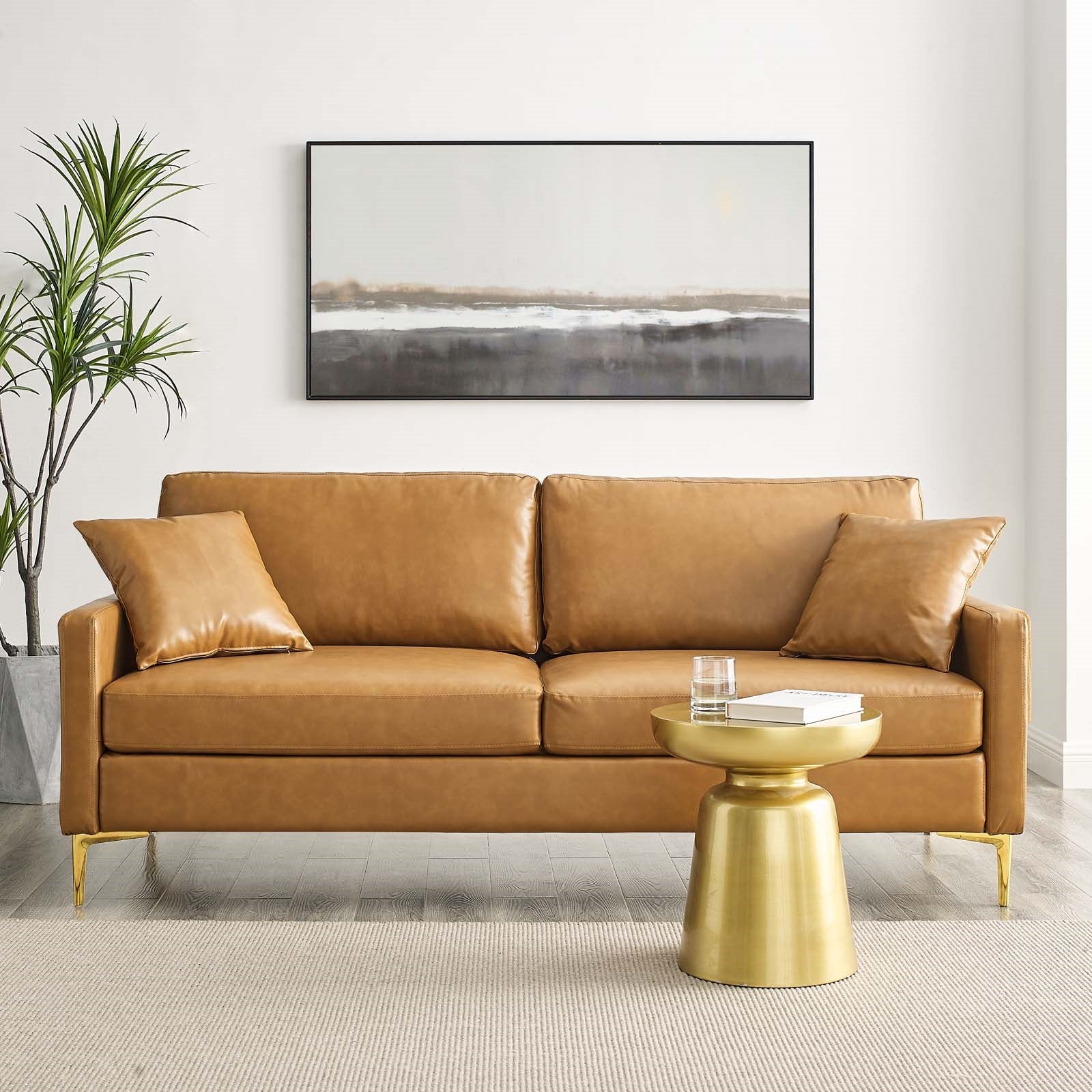 Modway Juliana Vegan Leather Sofa