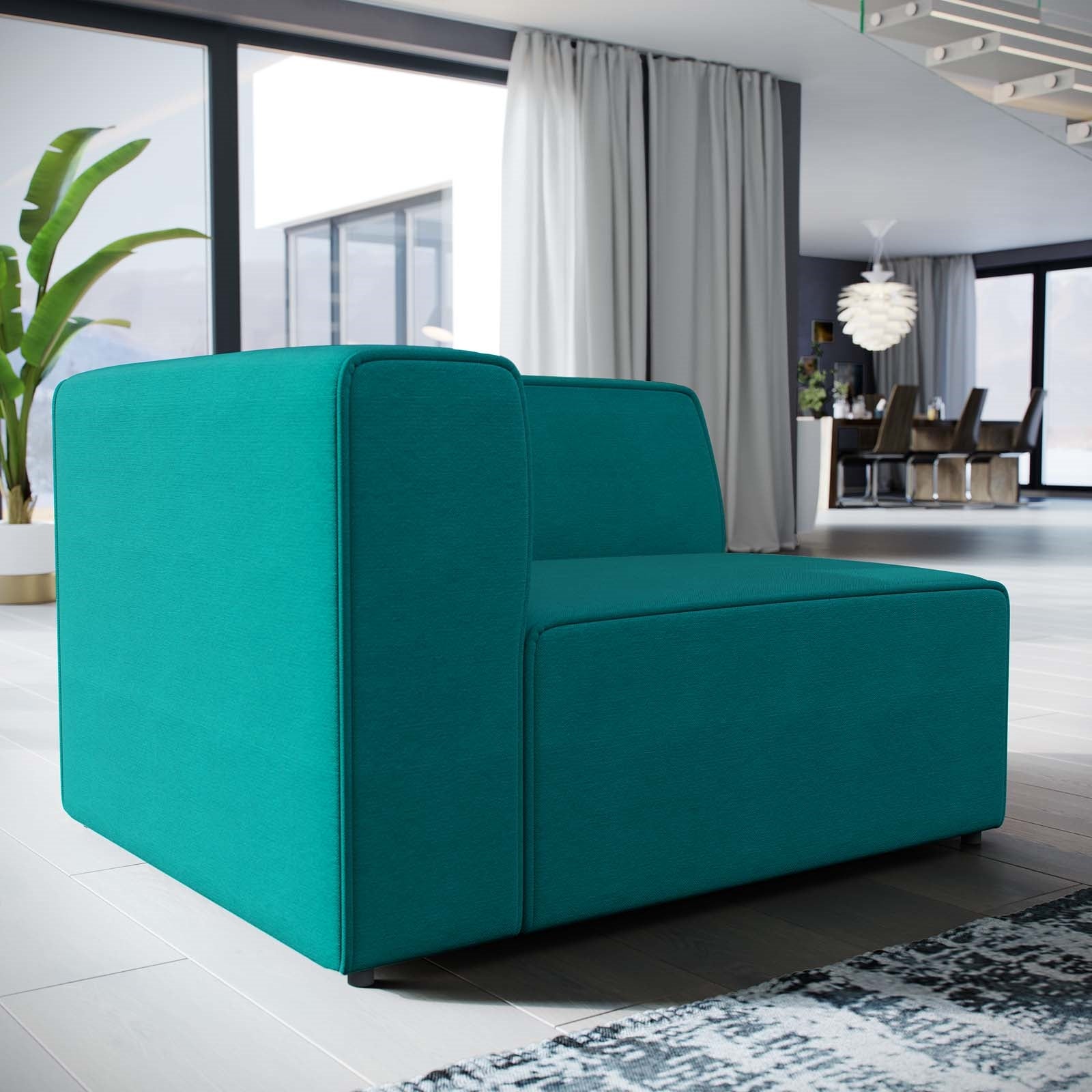 Modway Mingle Fabric Left-Facing Sofa