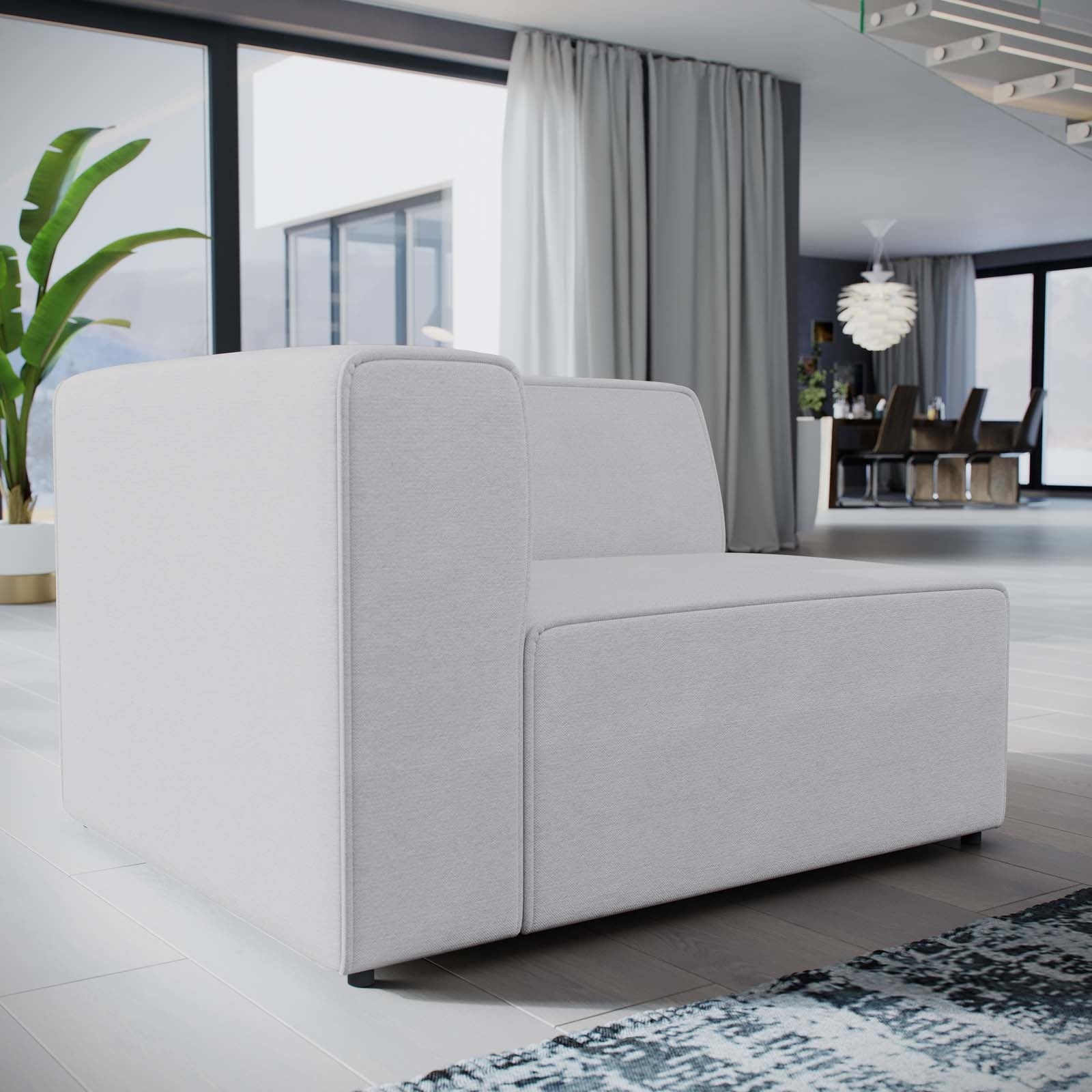 Modway Mingle Fabric Left-Facing Sofa