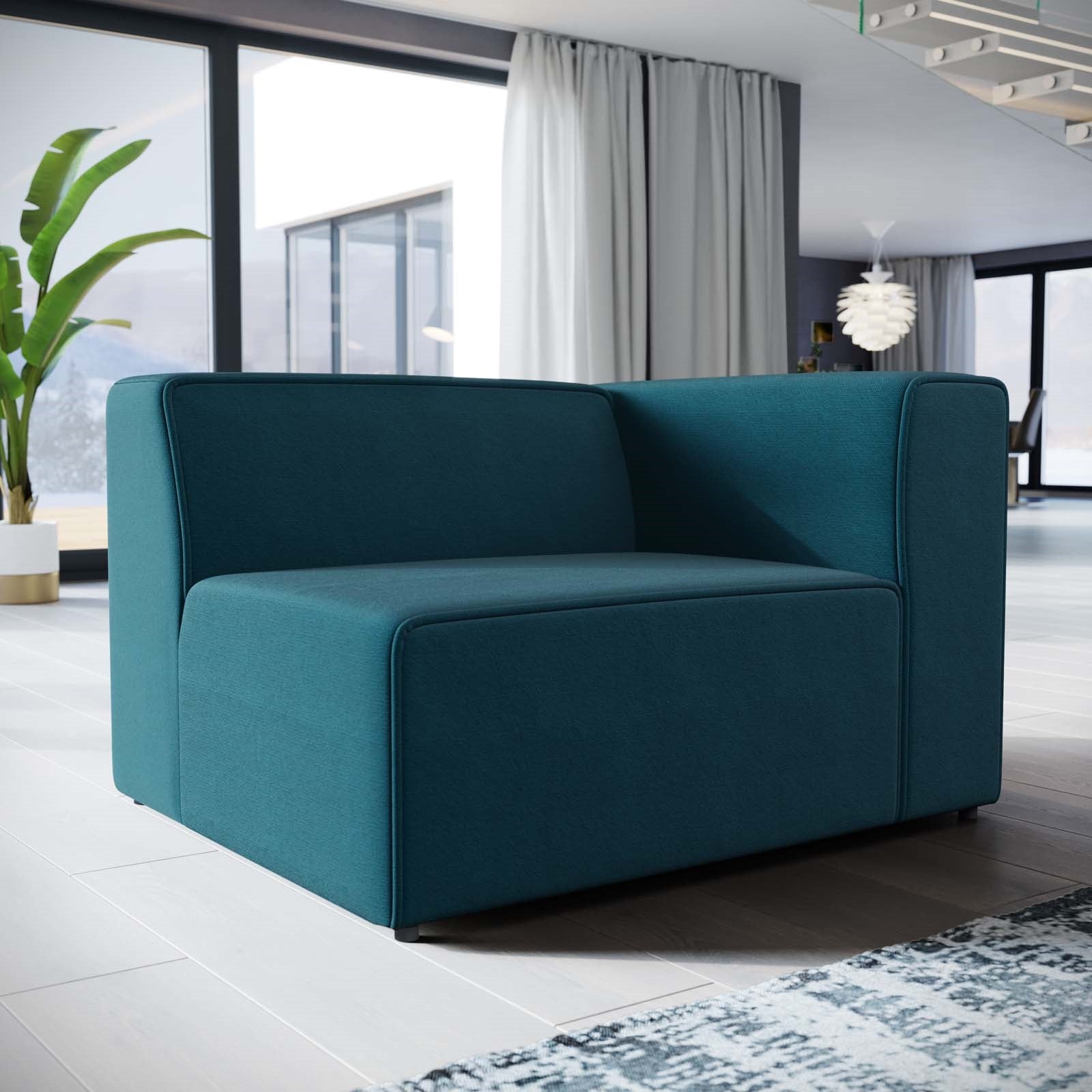 Modway Mingle Fabric Right-Facing Sofa