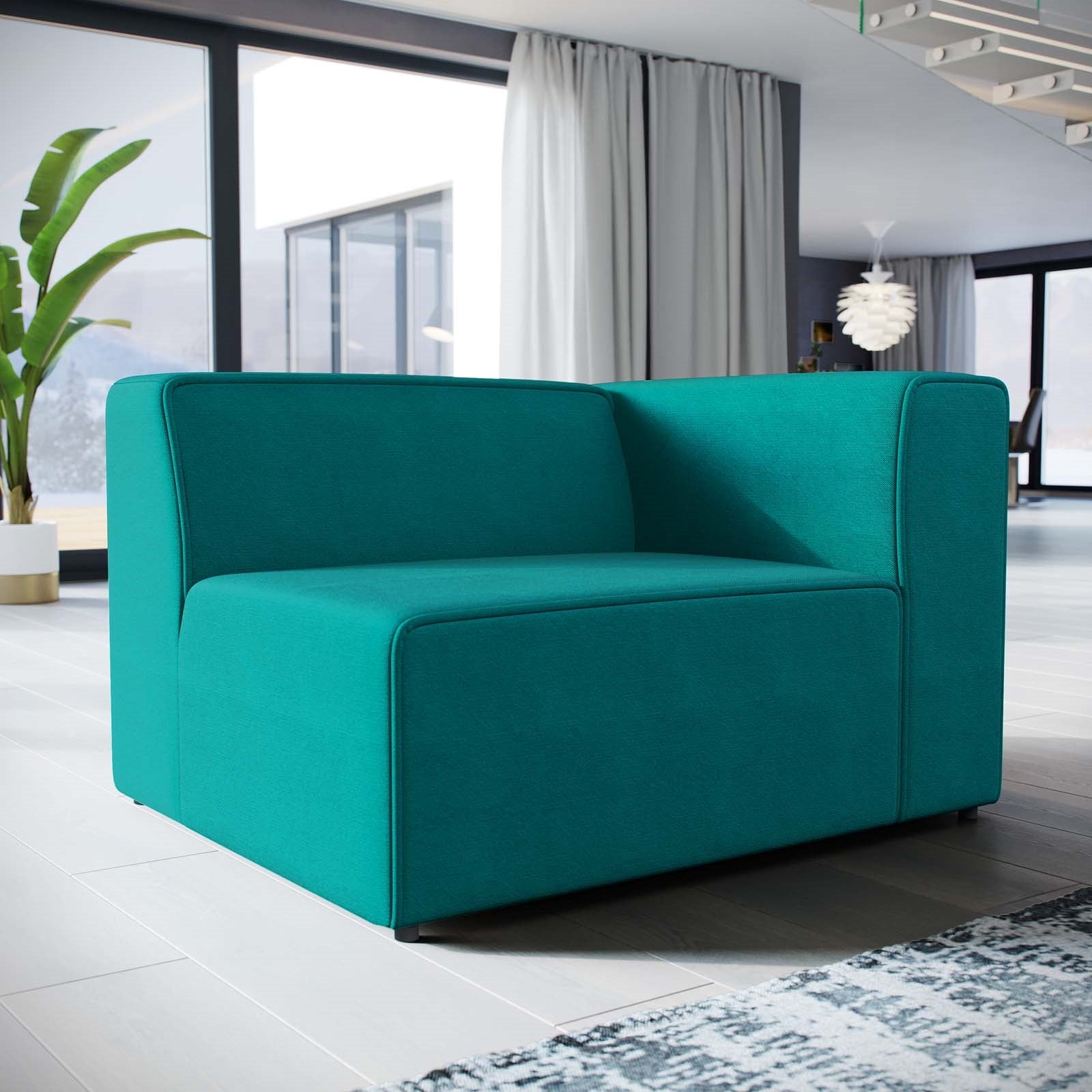 Modway Mingle Fabric Right-Facing Sofa