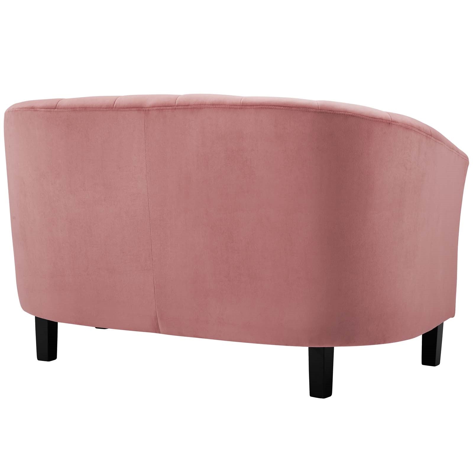 Modway Prospect Channel Tufted Performance Velvet Loveseat