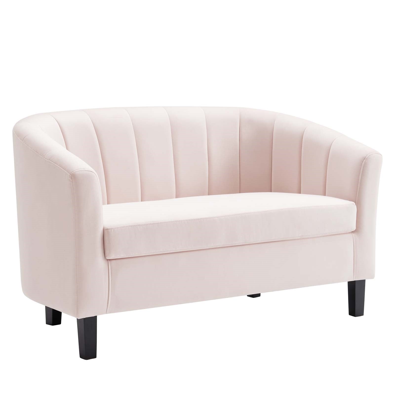 Modway Prospect Channel Tufted Performance Velvet Loveseat