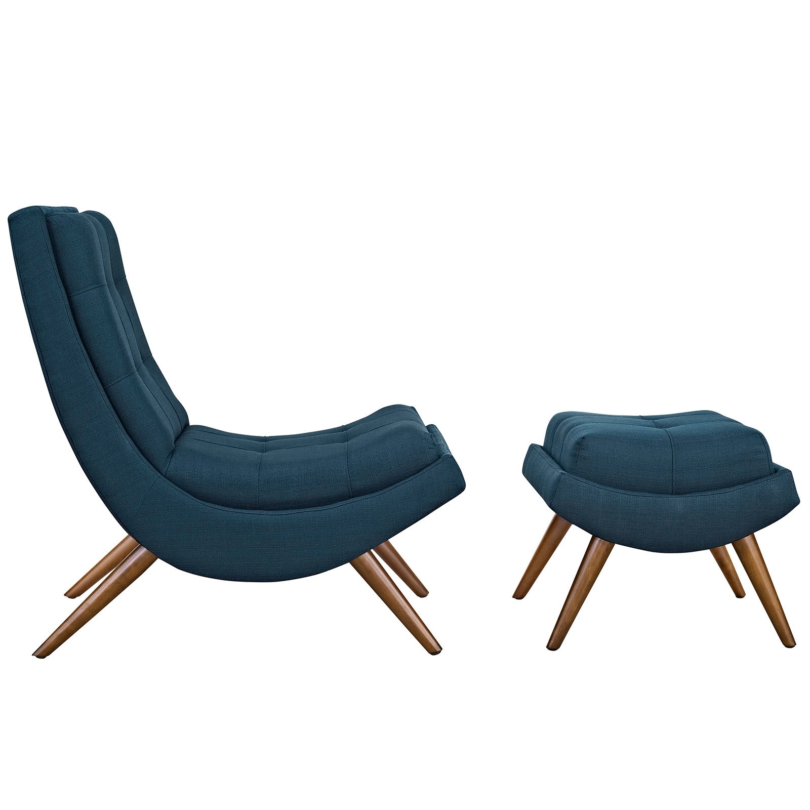 Modway Ramp Upholstered Fabric Lounge Chair Set