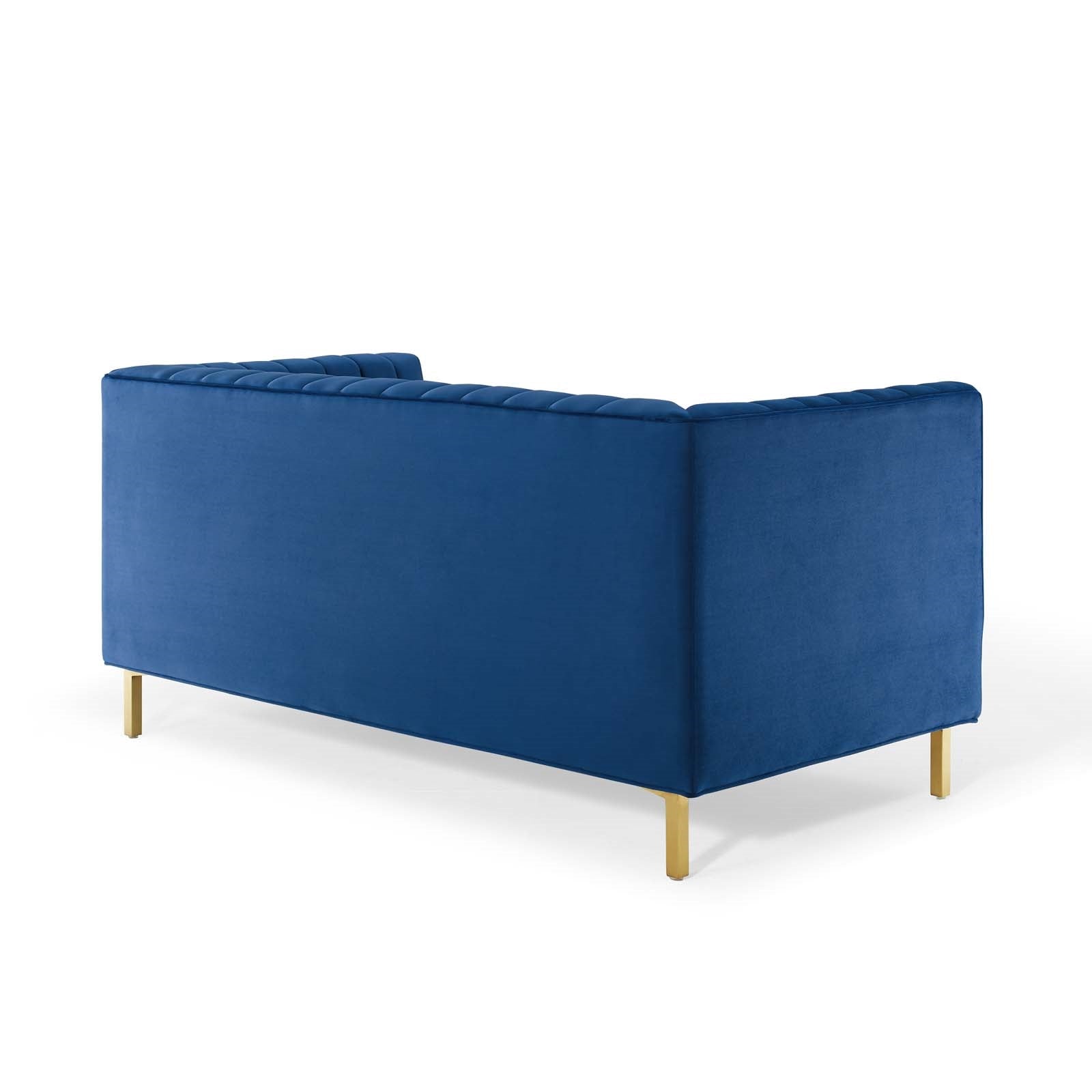 Modway Shift Channel Tufted Performance Velvet Loveseat