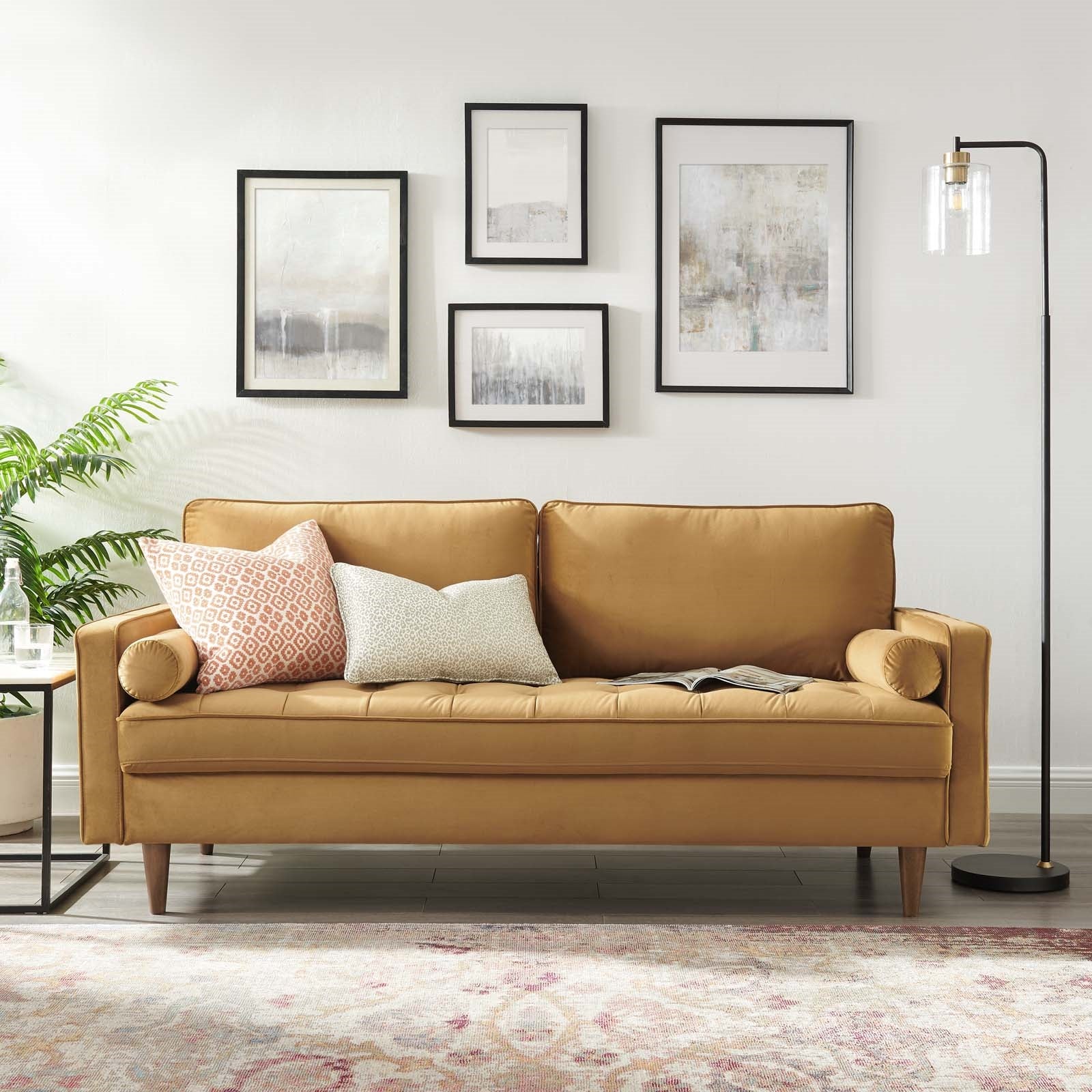 Modway Valour Performance Velvet Sofa