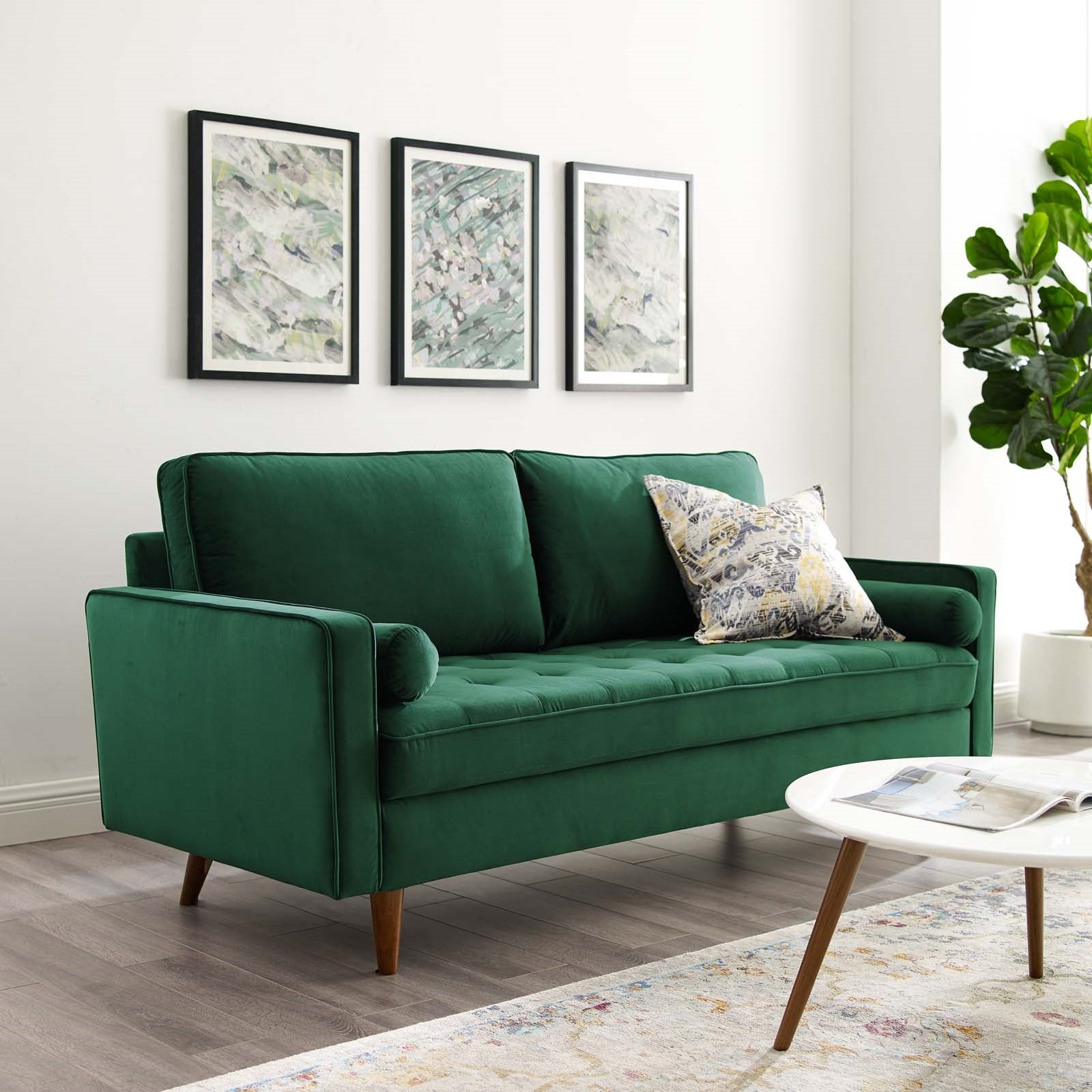 Modway Valour Performance Velvet Sofa