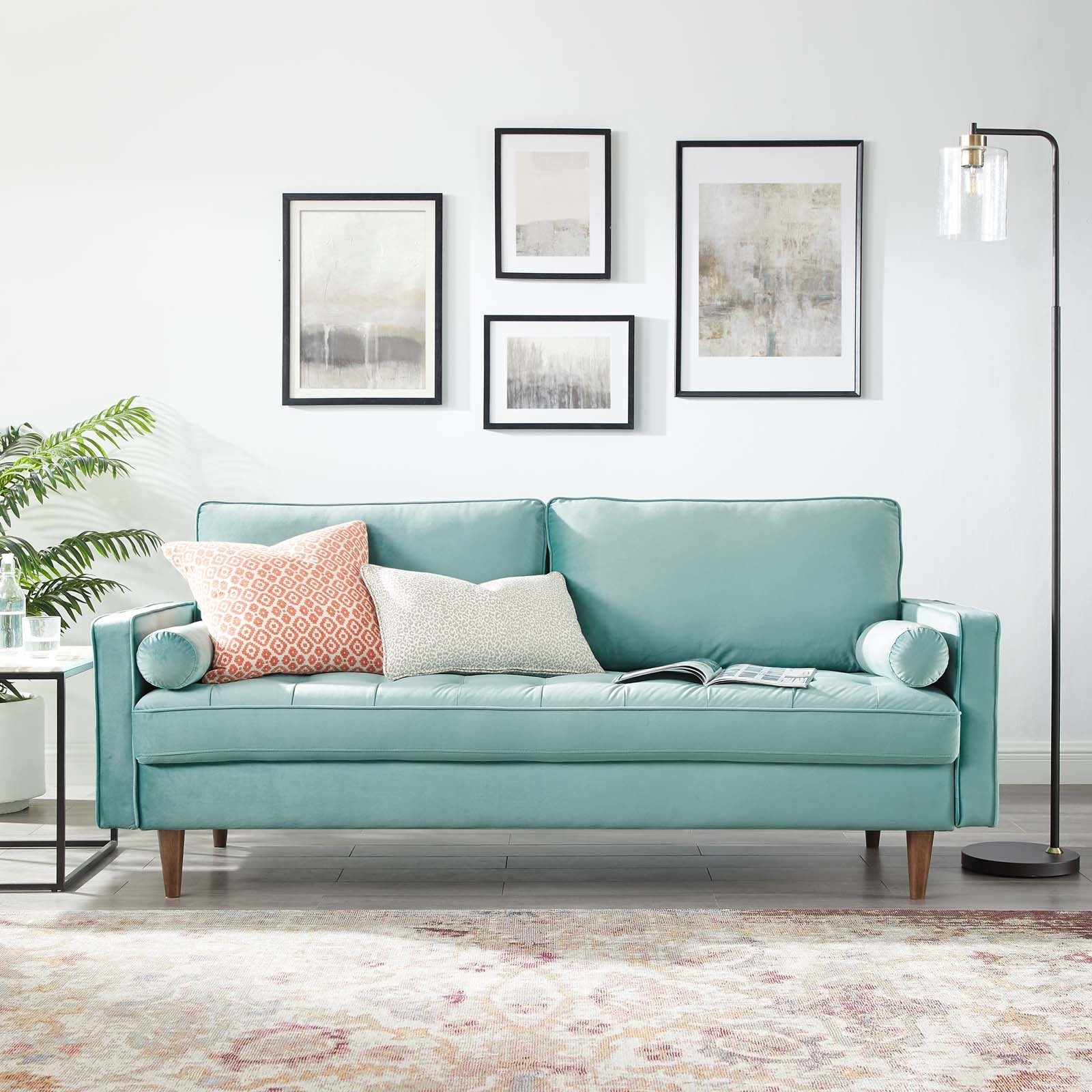 Modway Valour Performance Velvet Sofa