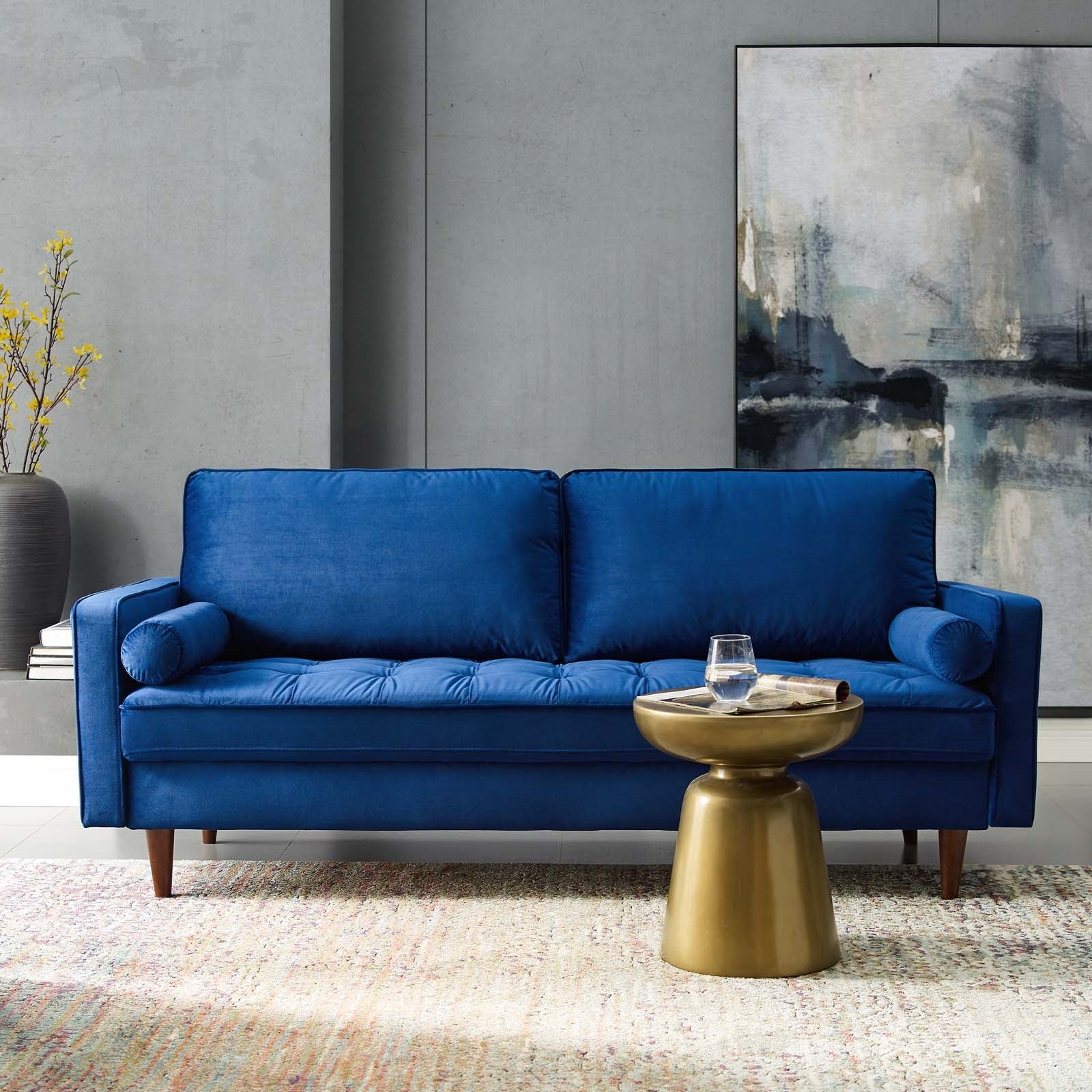 Modway Valour Performance Velvet Sofa