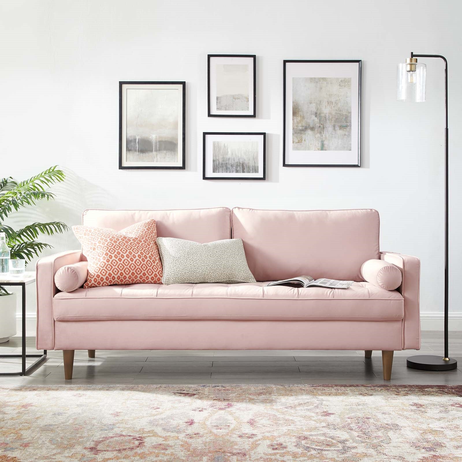 Modway Valour Performance Velvet Sofa