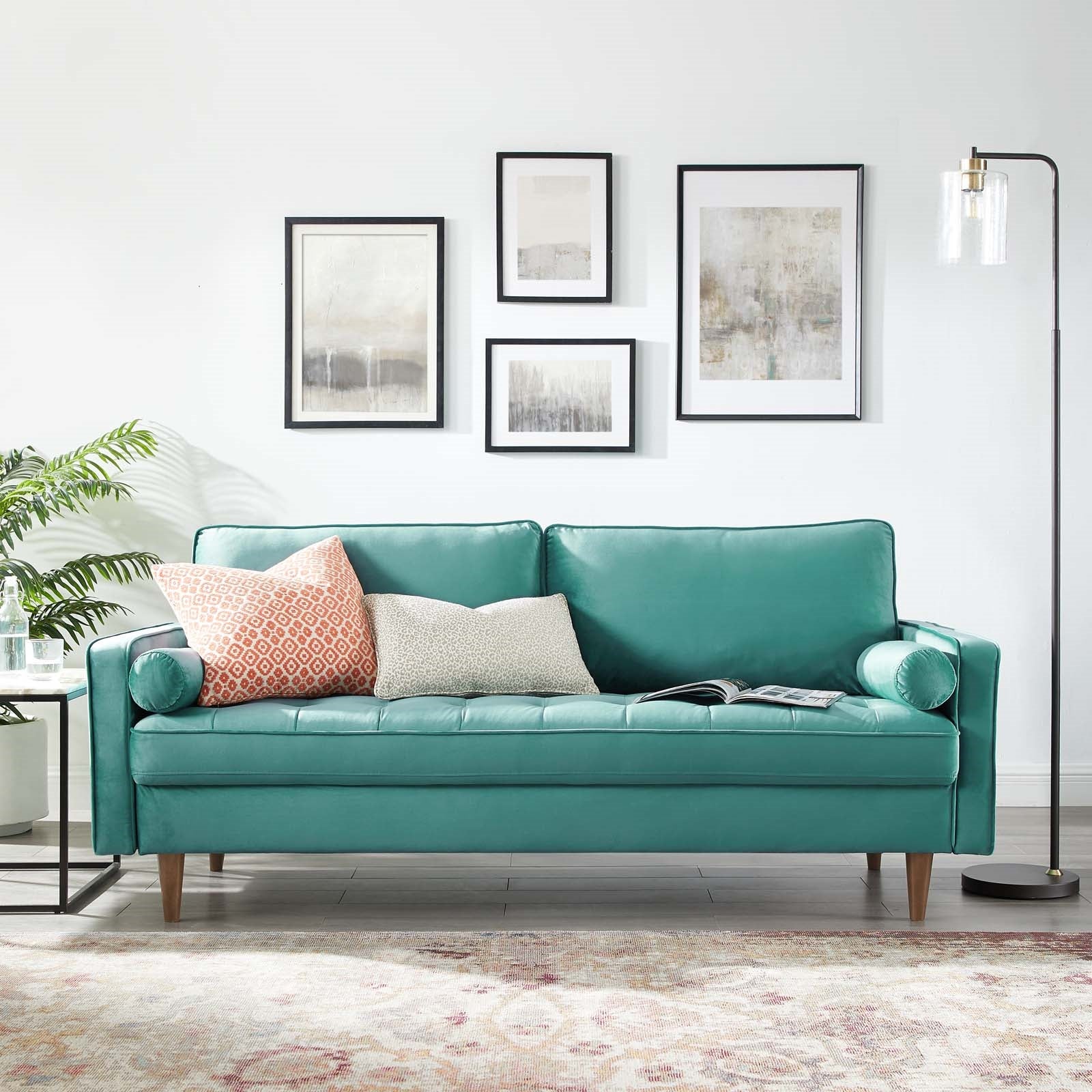 Modway Valour Performance Velvet Sofa