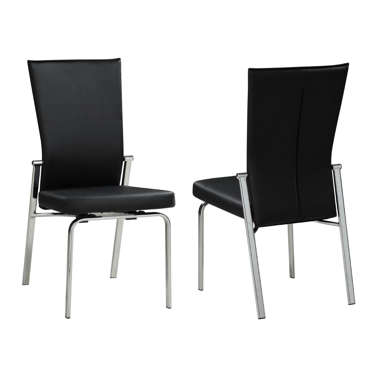 Chintaly Mabel Contemporary Dining Set with Extendable Table & Motion Back Chairs