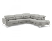 Neo Leather Sectional with Power Recliner, Turquoise | Creative Furniture
