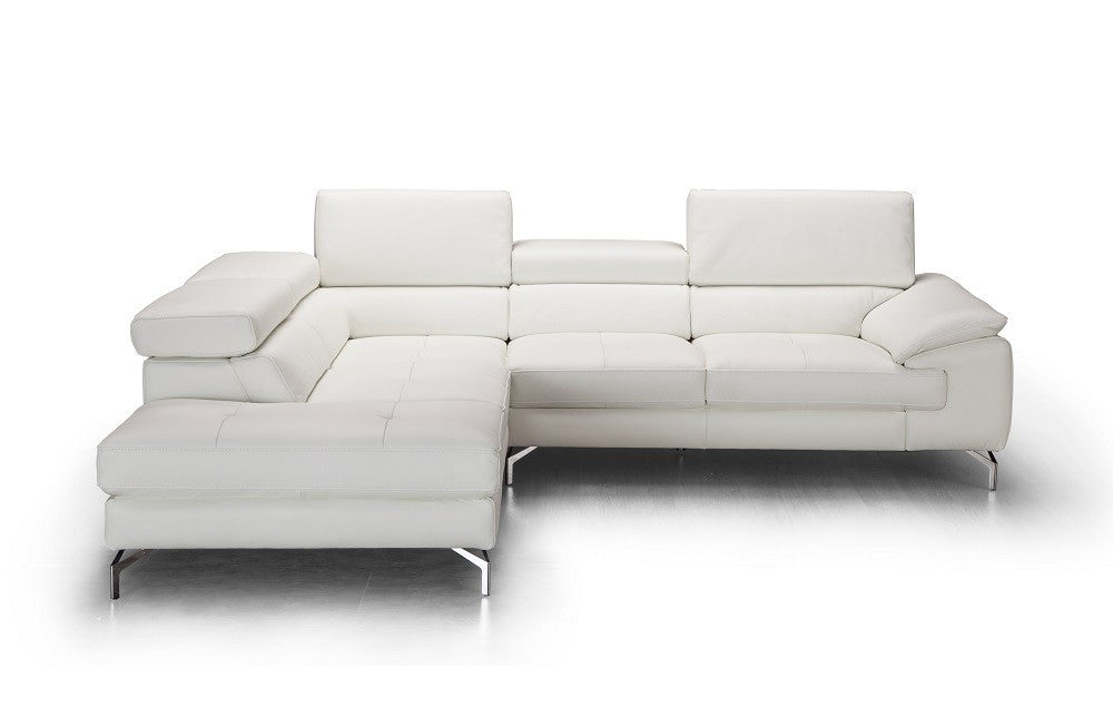 J & M Nila Leather Sectional