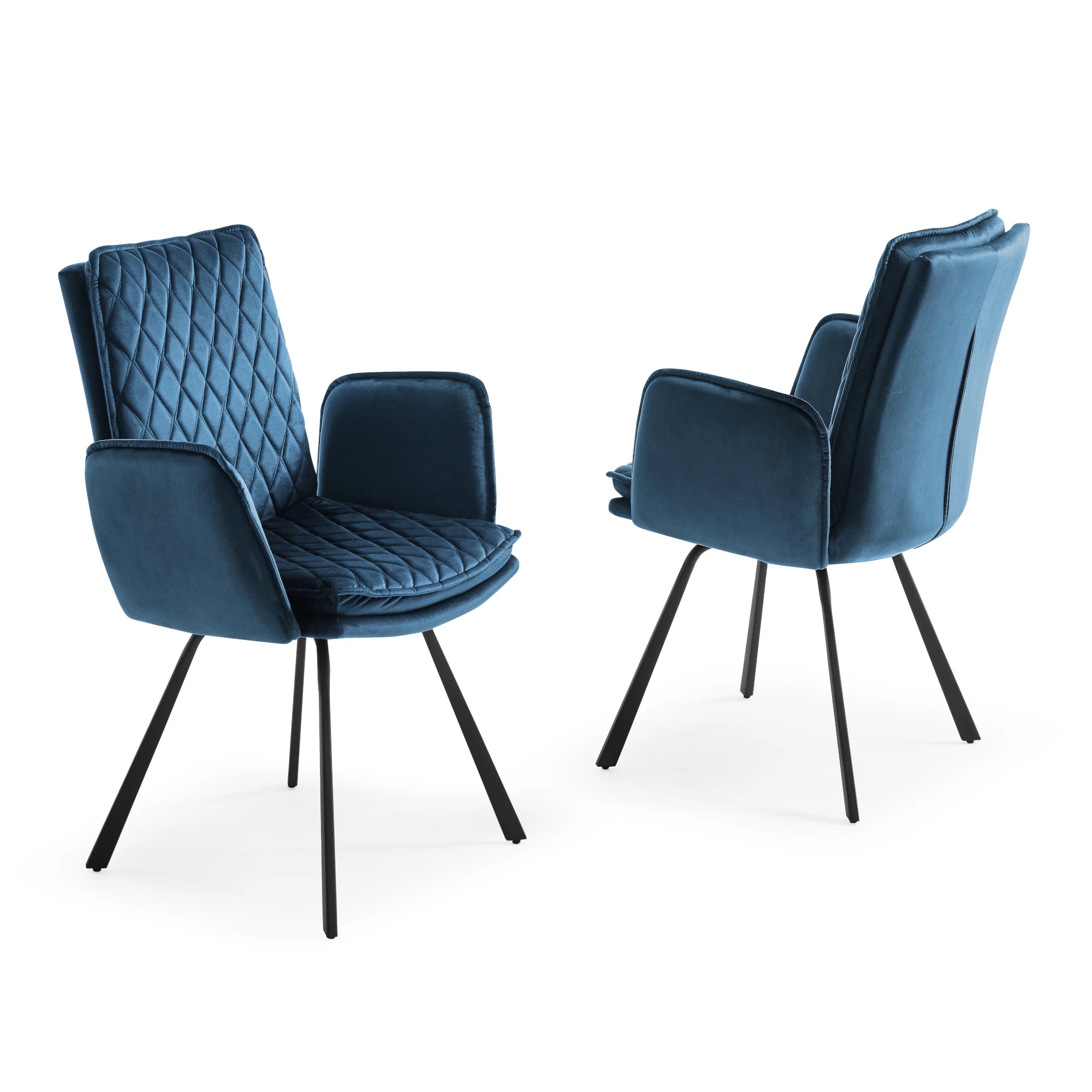 Novel Quilted Velvet Armchair