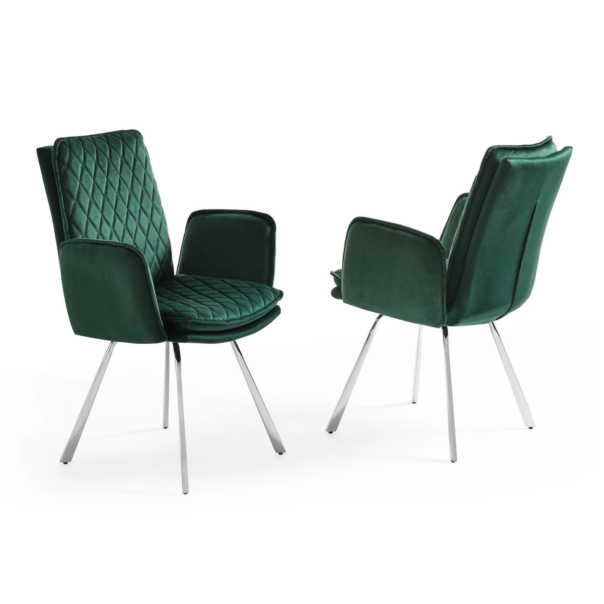 Novel Quilted Velvet Armchair