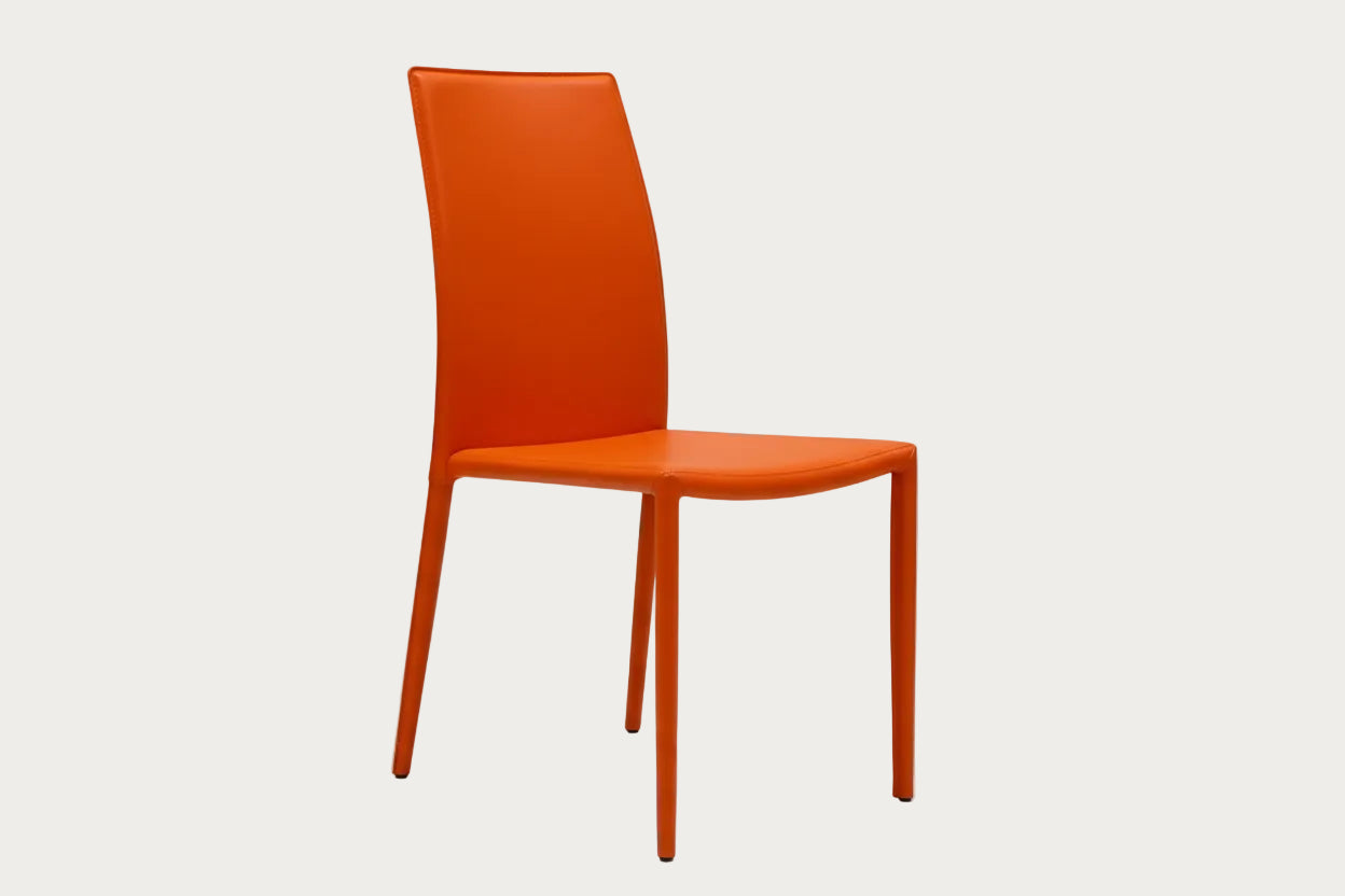 Orlando in orange faux leather