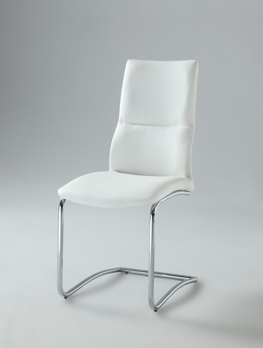 Chintaly ELLA-PIPER Contemporary Dining Set with Extendable Table & 4 Cantilever Chairs