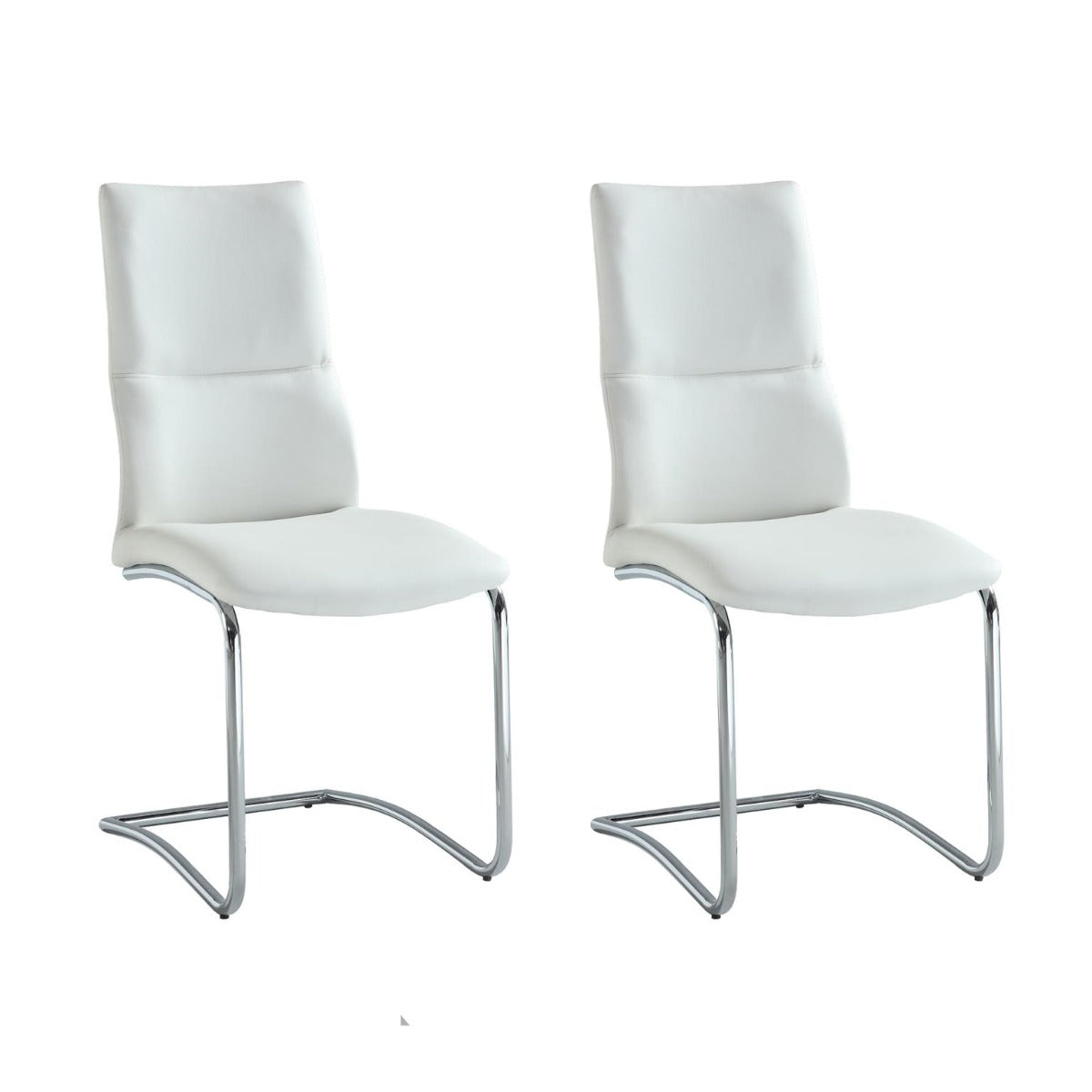 Chintaly ELLA-PIPER Contemporary Dining Set with Extendable Table & 4 Cantilever Chairs